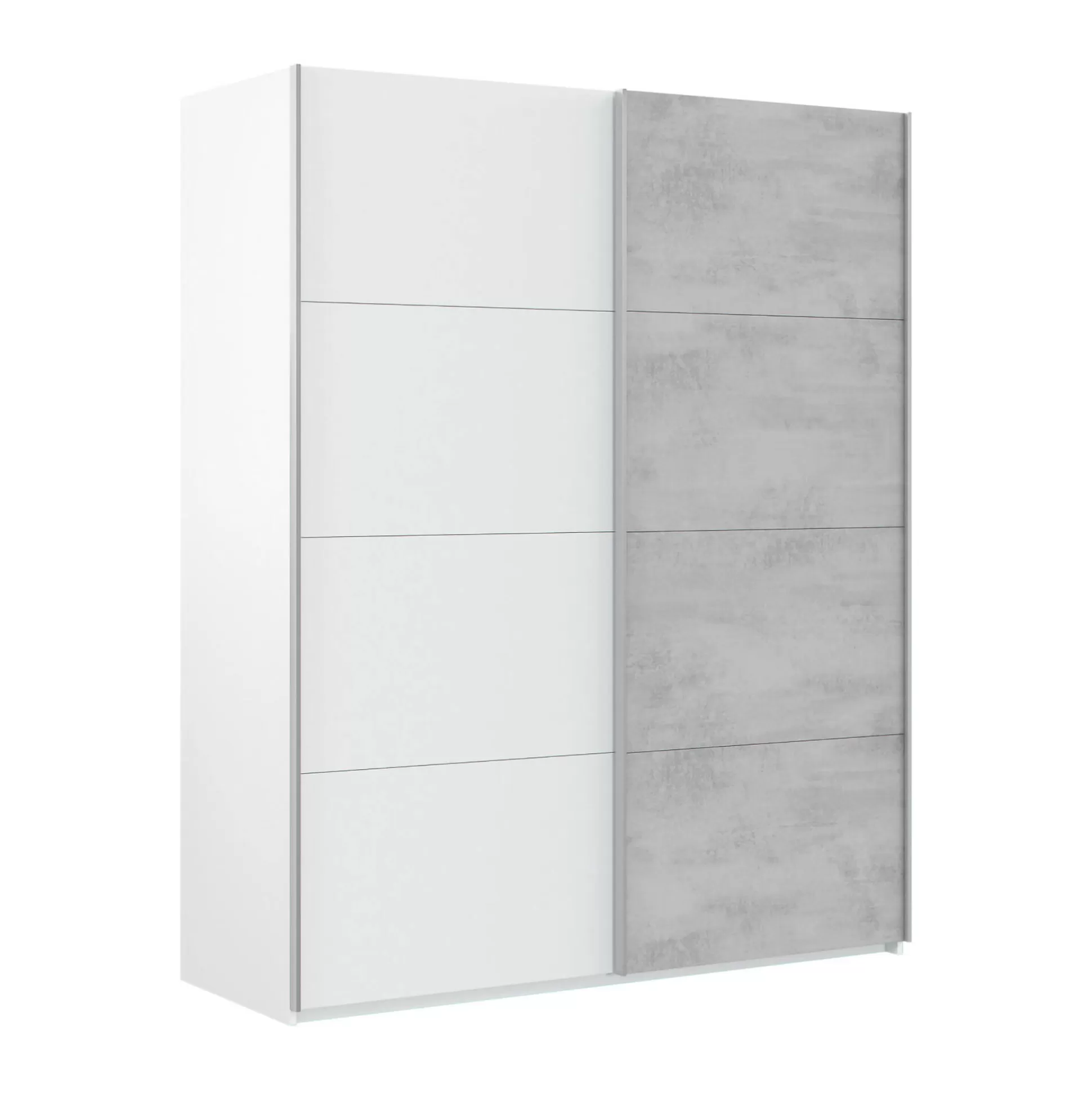 Dmora Guardaroba 2 Ante<Guardaroba 2 ante Dmace, 150x60h200 cm, Bianco e Cemento