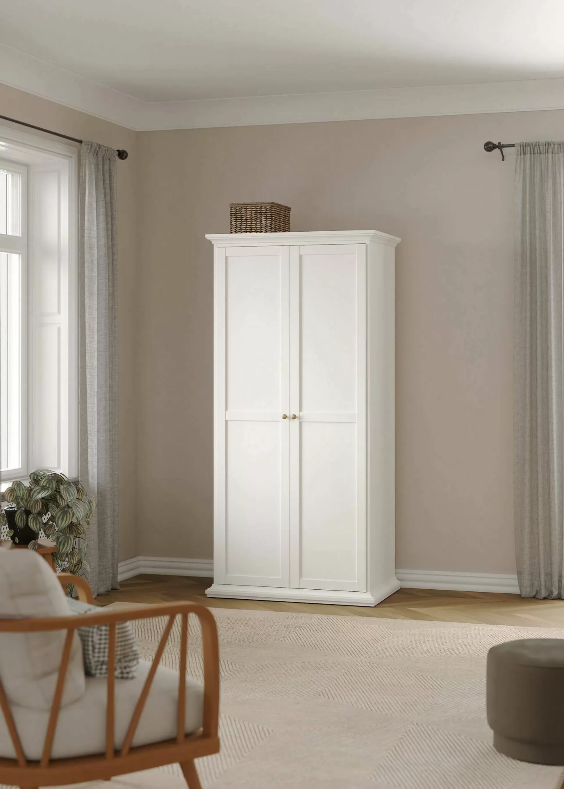 Dmora Guardaroba 2 Ante<Guardaroba 2 ante Dschen, 96x61 h201 cm,