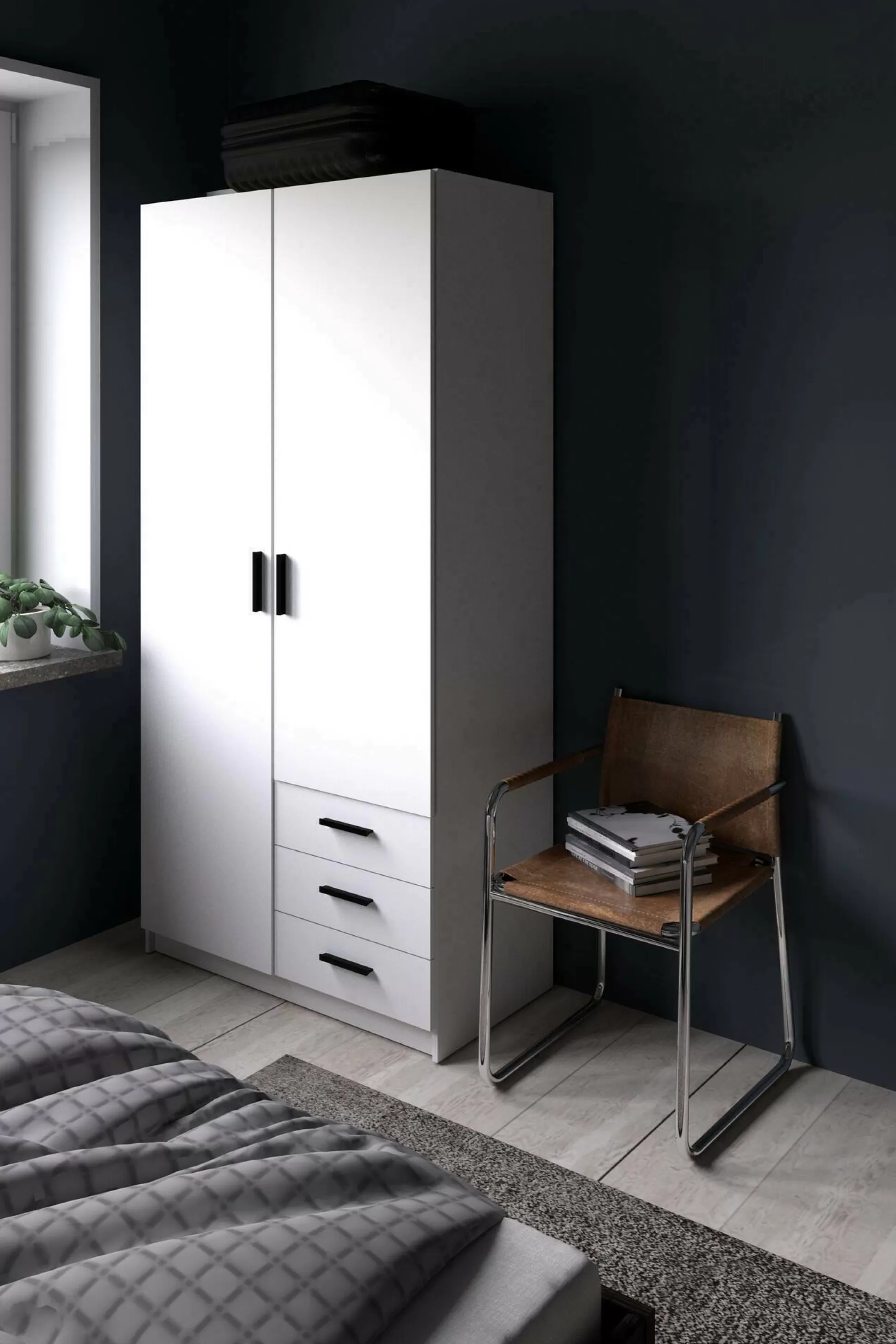 Dmora Guardaroba 2 Ante<Guardaroba 2 ante Dscopon, 50x99 h200 cm,