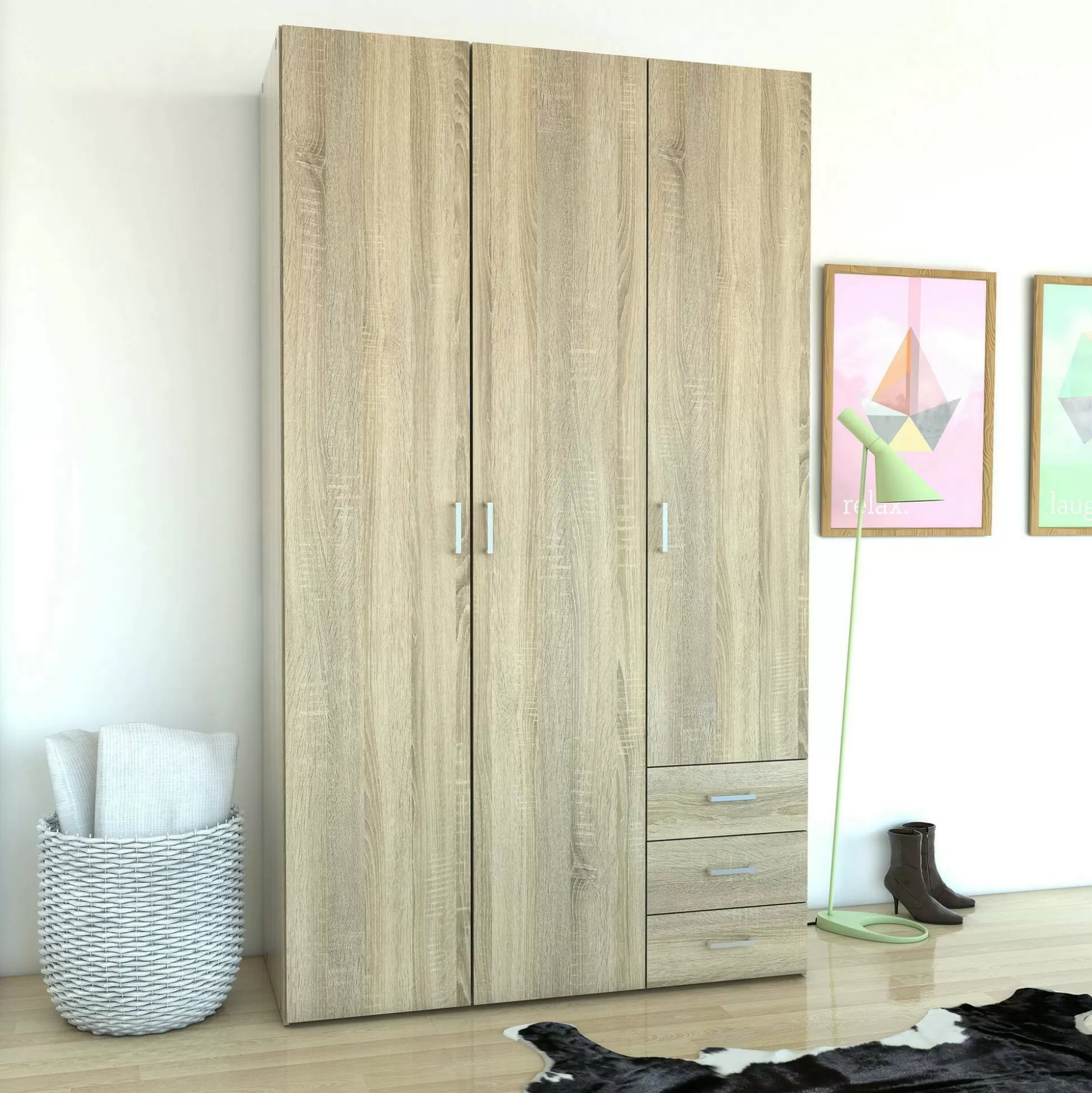 Dmora Guardaroba 3 Ante<Guardaroba 3 ante Dsemplic, 116x50 h200 cm,