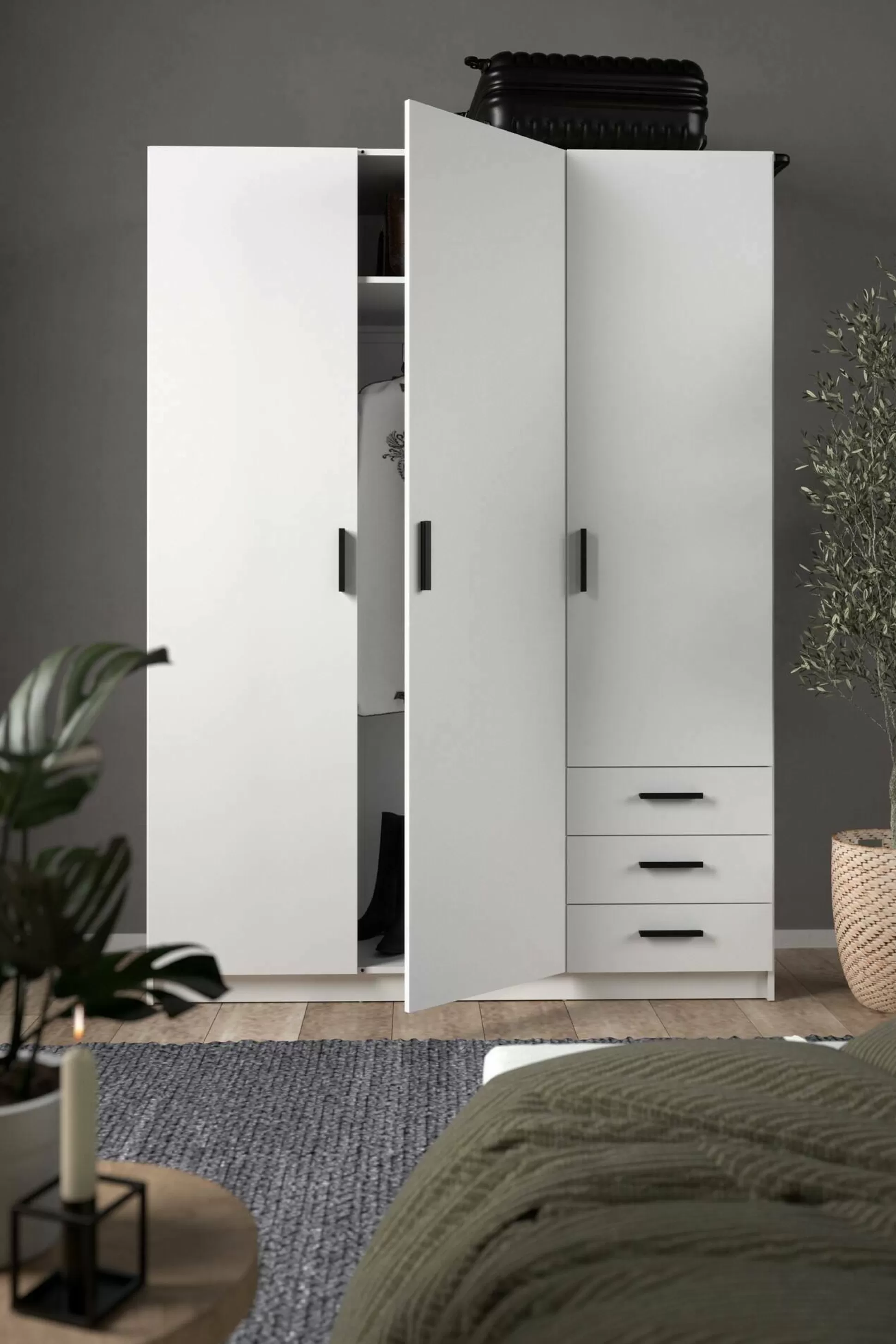 Dmora Guardaroba 3 Ante<Guardaroba 3 ante Dsenk, 50x147 h200 cm,