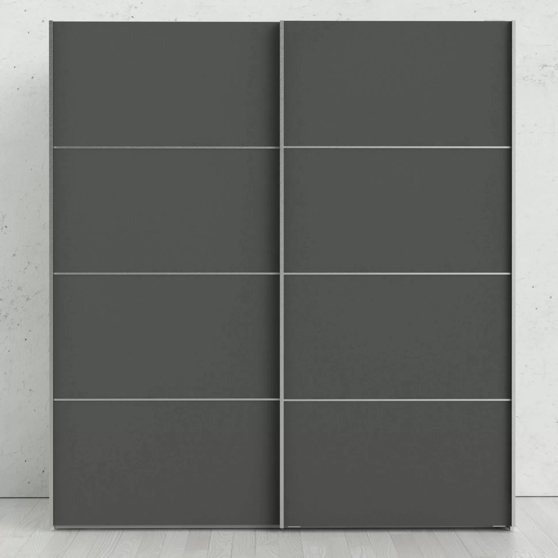 Dmora Guardaroba 2 Ante<Guardaroba 2 ante Dsoldan, 182x64 h202 cm, Bianco e Grigio