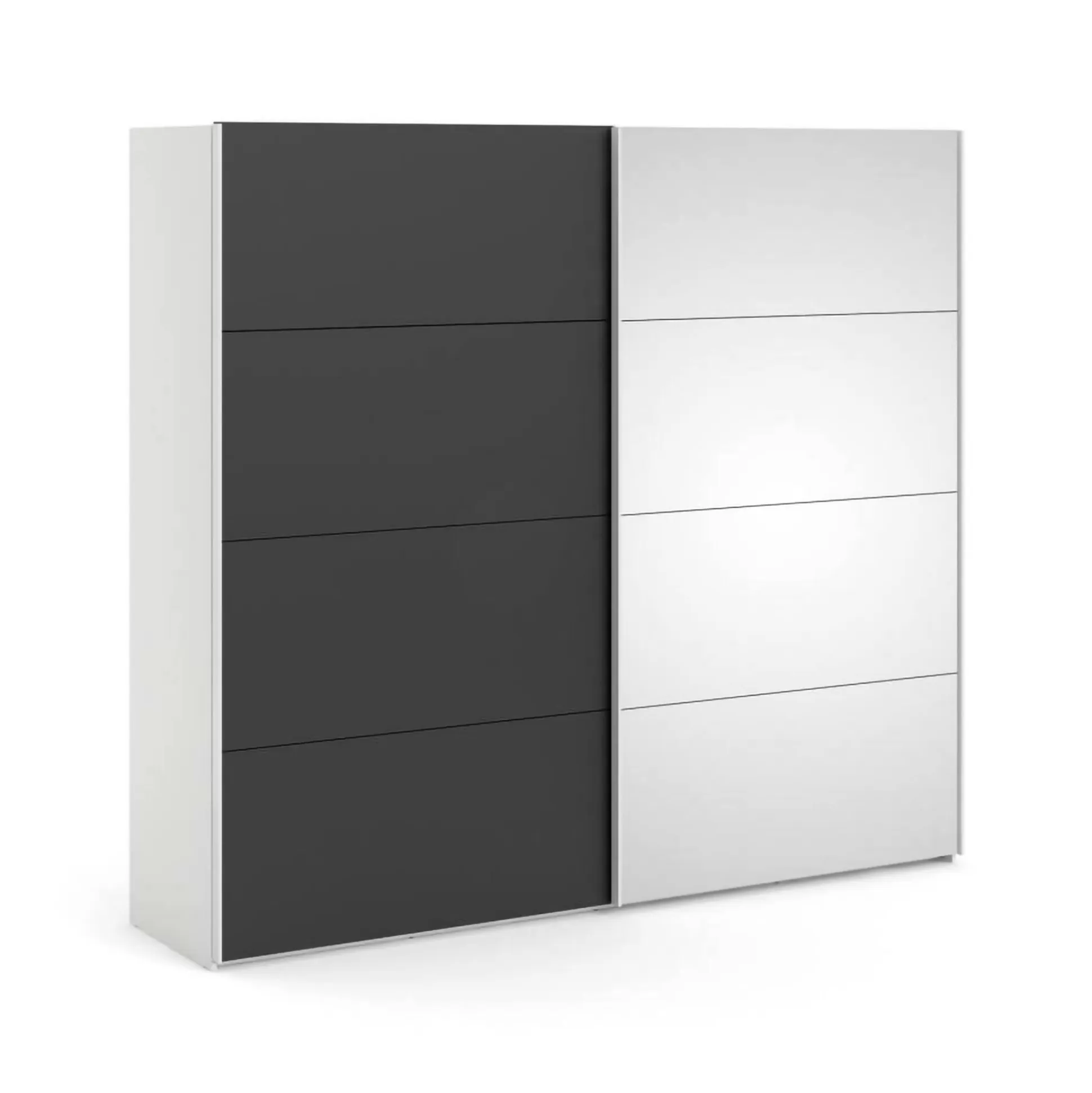 Dmora Guardaroba 2 Ante<Guardaroba 2 ante Dstabil, 61x243 h220 cm, Bianco e Nero