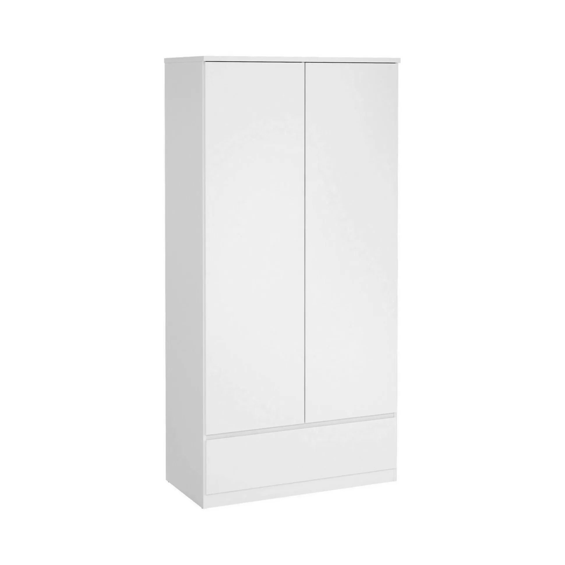 Dmora Guardaroba 2 Ante<Guardaroba 2 ante Kab, 99x50 h201 cm, Bianco
