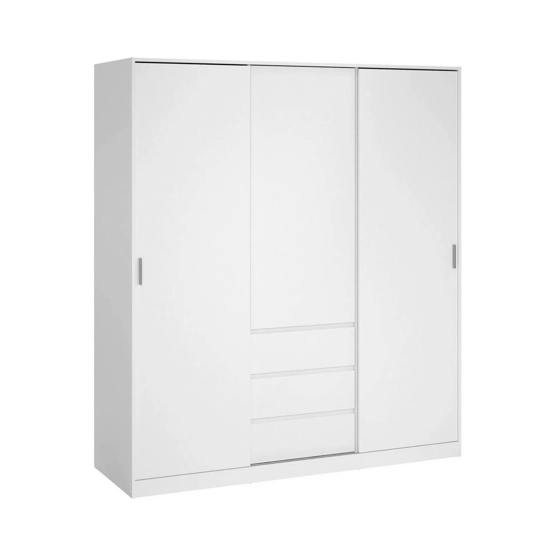 Dmora Guardaroba 3 Ante<Guardaroba 3 ante Mathieu, 60x177 h200 cm, Bianco