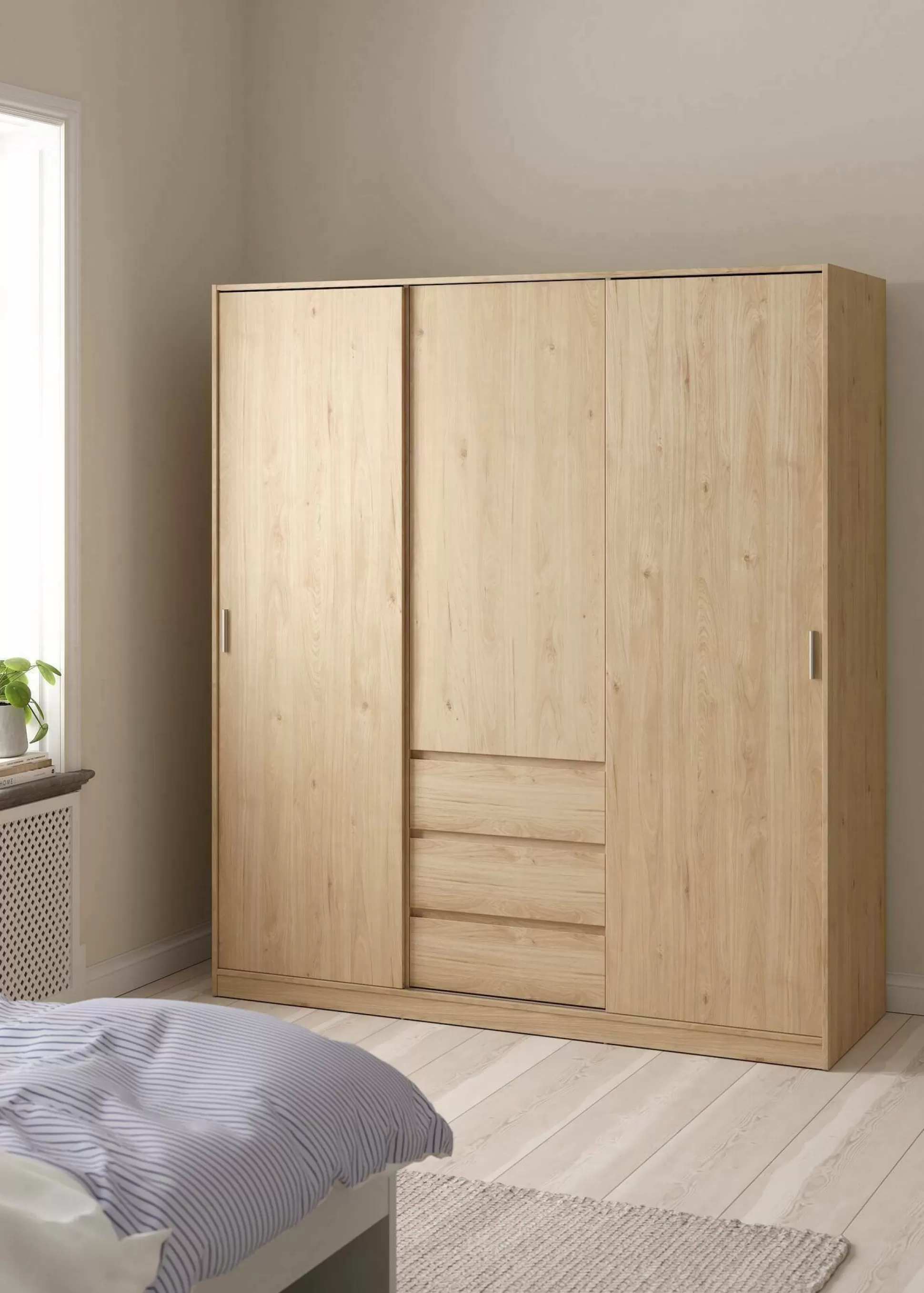 Dmora Guardaroba 3 Ante<Guardaroba 3 ante Mathieu, 60x177 h200 cm,