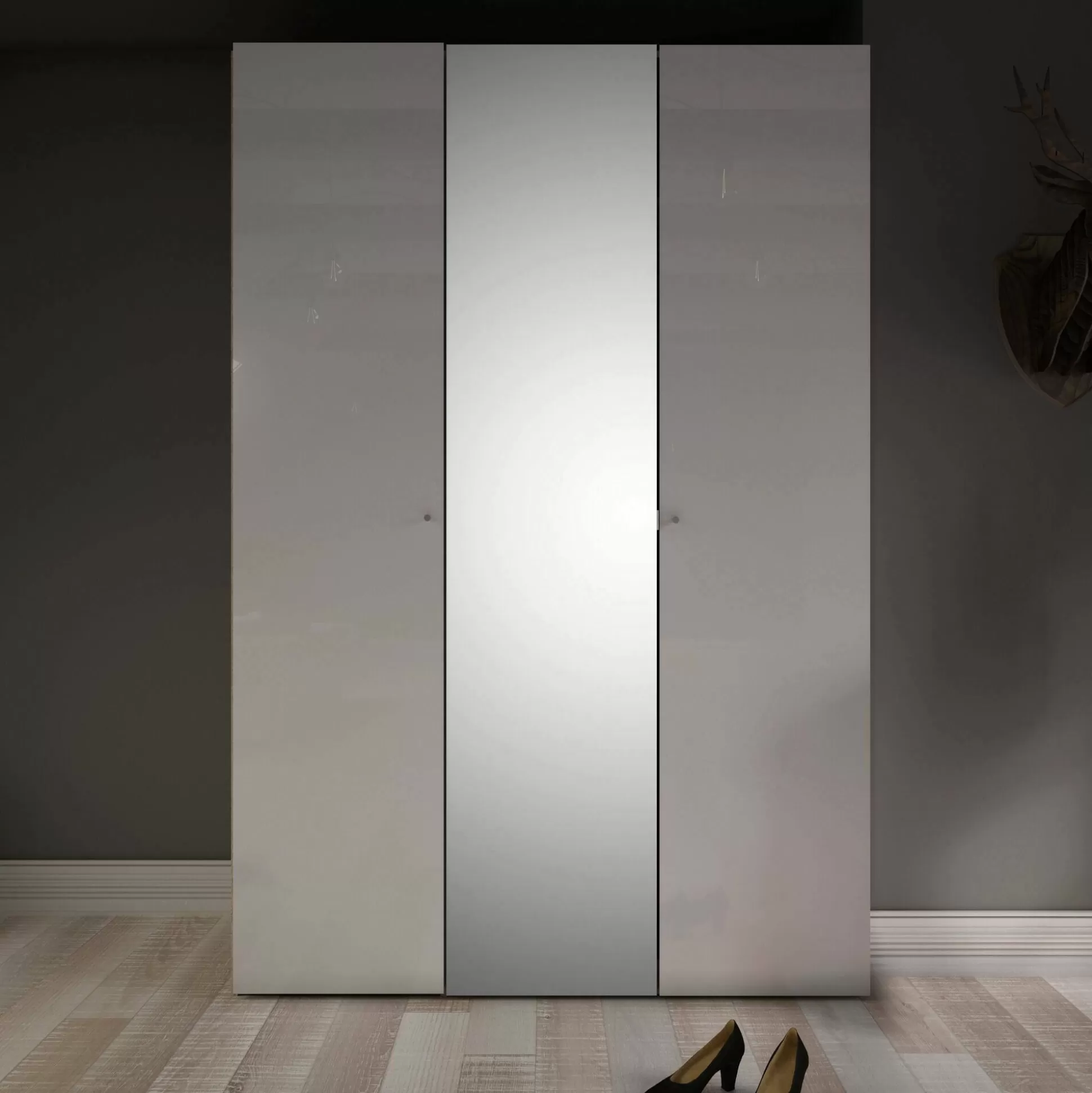 Dmora Guardaroba 3 Ante<Guardaroba 3 ante Megi, 147x60 h219 cm, Quercia e Bianco