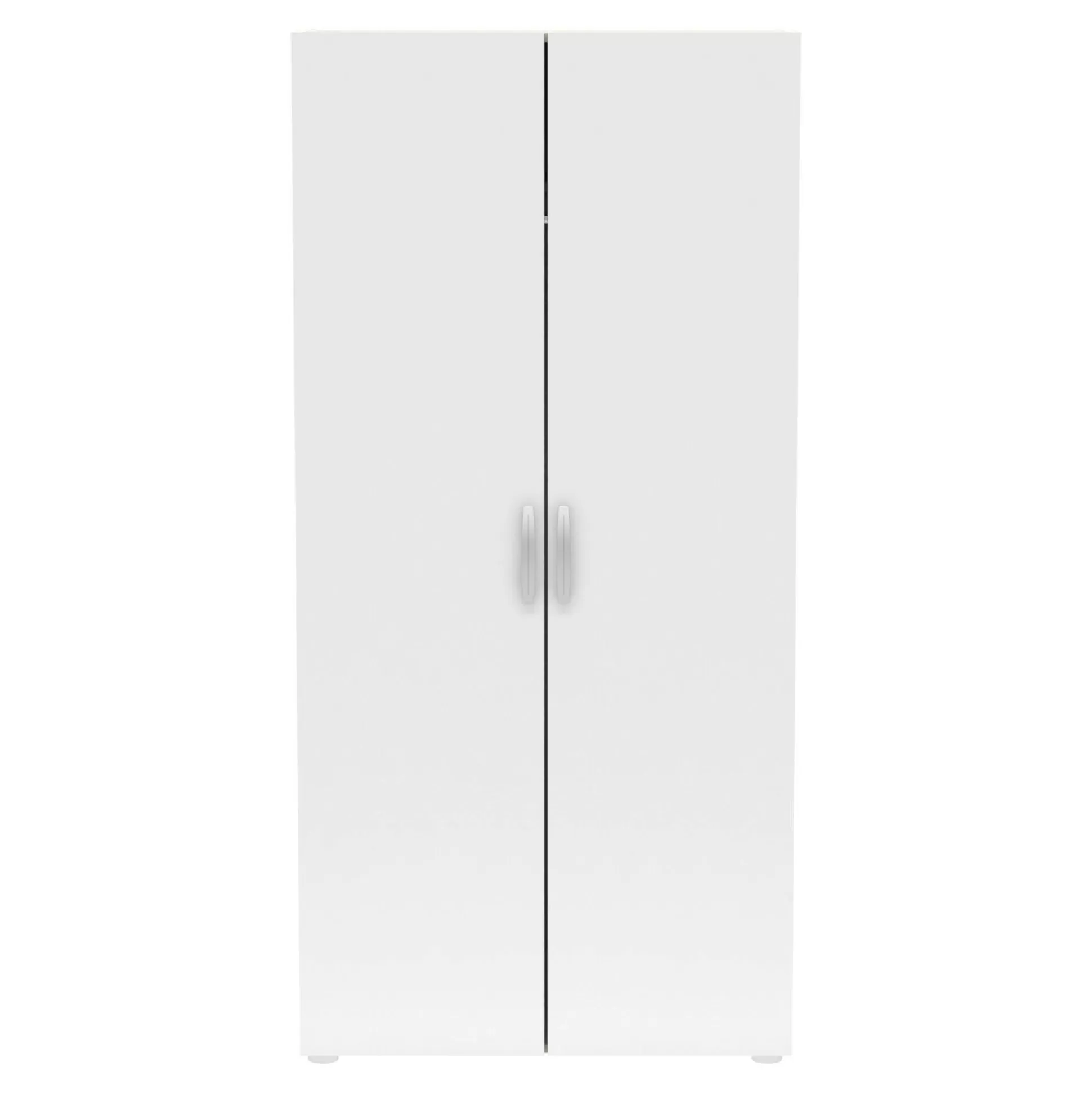 Dmora Armadi Multiuso 2 Ante<Guardaroba 2 ante Ockhi, 79x52 h166 cm, Rovere e Bianco opaco