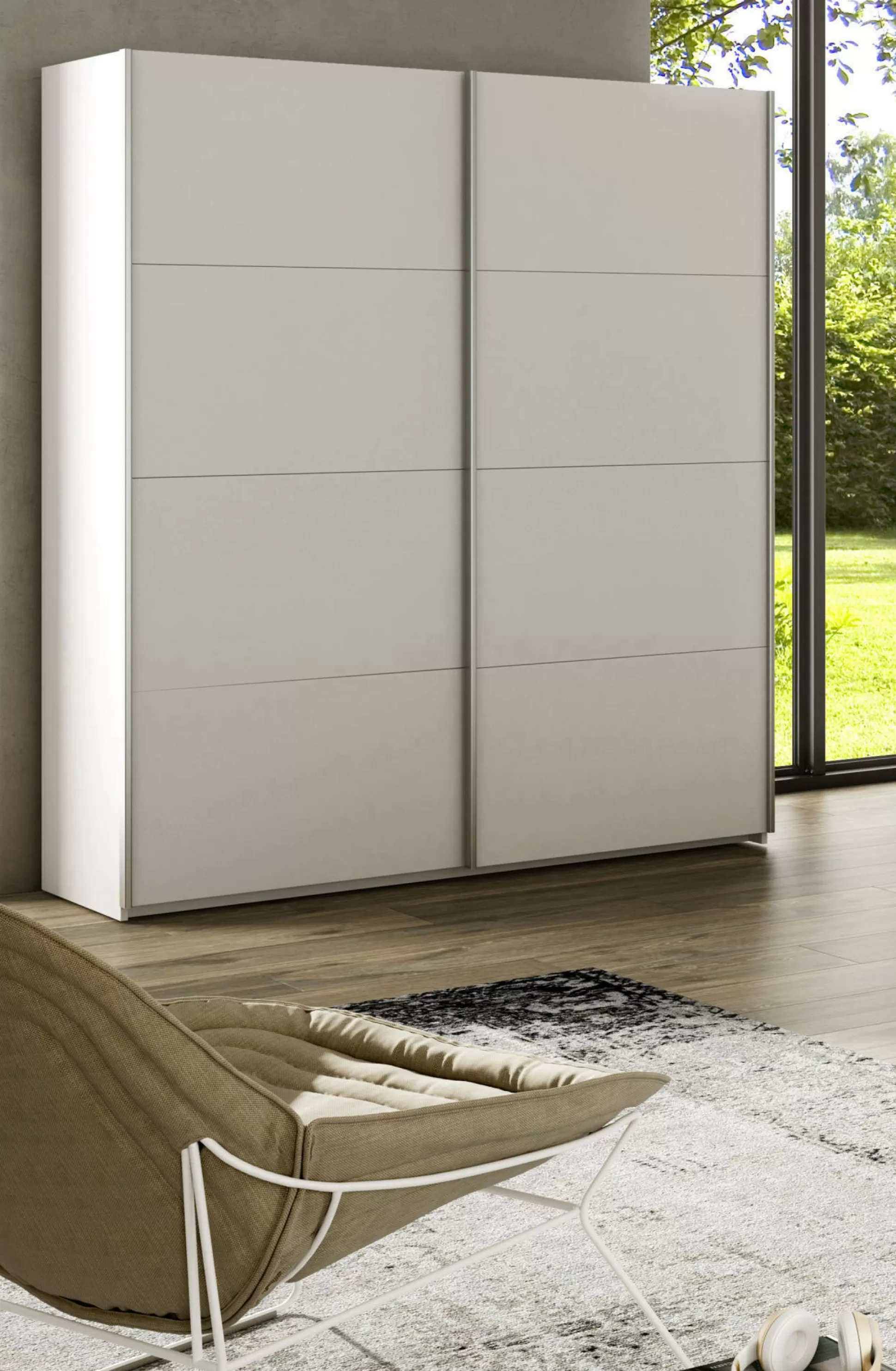 Dmora Guardaroba 2 Ante<Guardaroba 2 ante Opi, 150x60h200 cm, Bianco