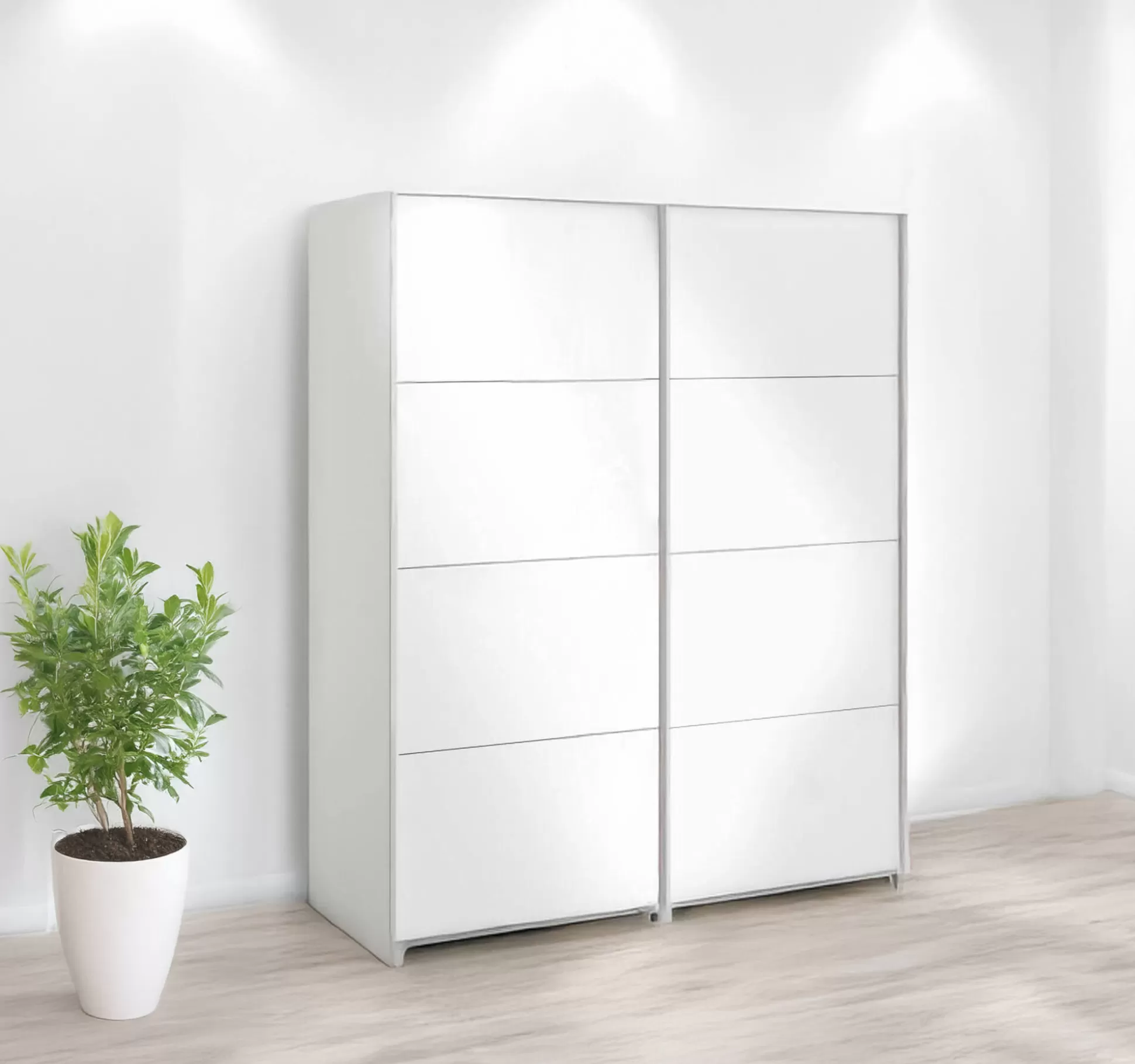 Dmora Guardaroba 2 Ante<Guardaroba 2 ante Paeng, 61x182 h220 cm, Bianco