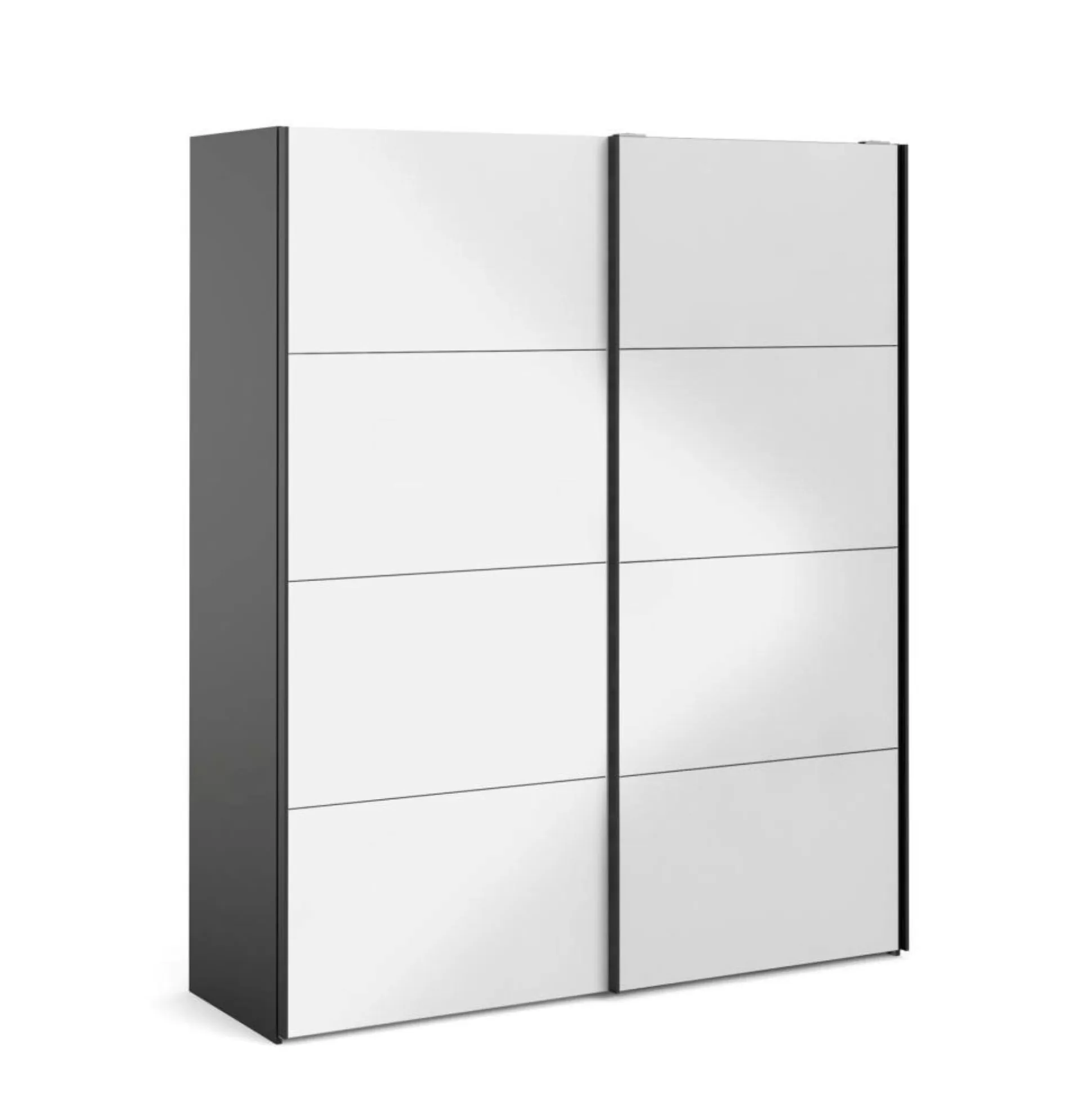 Dmora Guardaroba 2 Ante<Guardaroba 2 ante Paeng, 61x182 h220 cm, Nero e Bianco