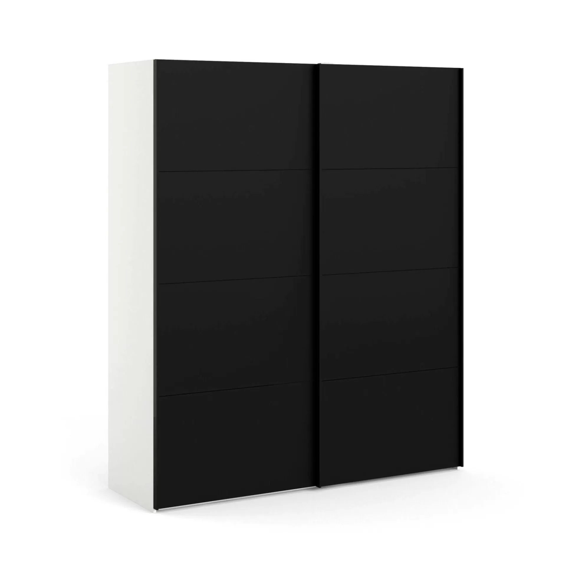 Dmora Guardaroba 2 Ante<Guardaroba 2 ante Portlouis, 62x182 h220 cm, Bianco e Nero