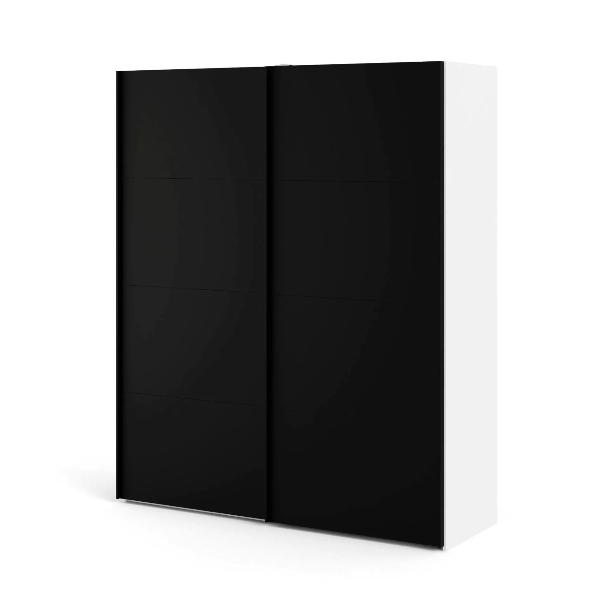 Dmora Guardaroba 2 Ante<Guardaroba 2 ante Portlouis, 62x182 h220 cm, Bianco e Nero