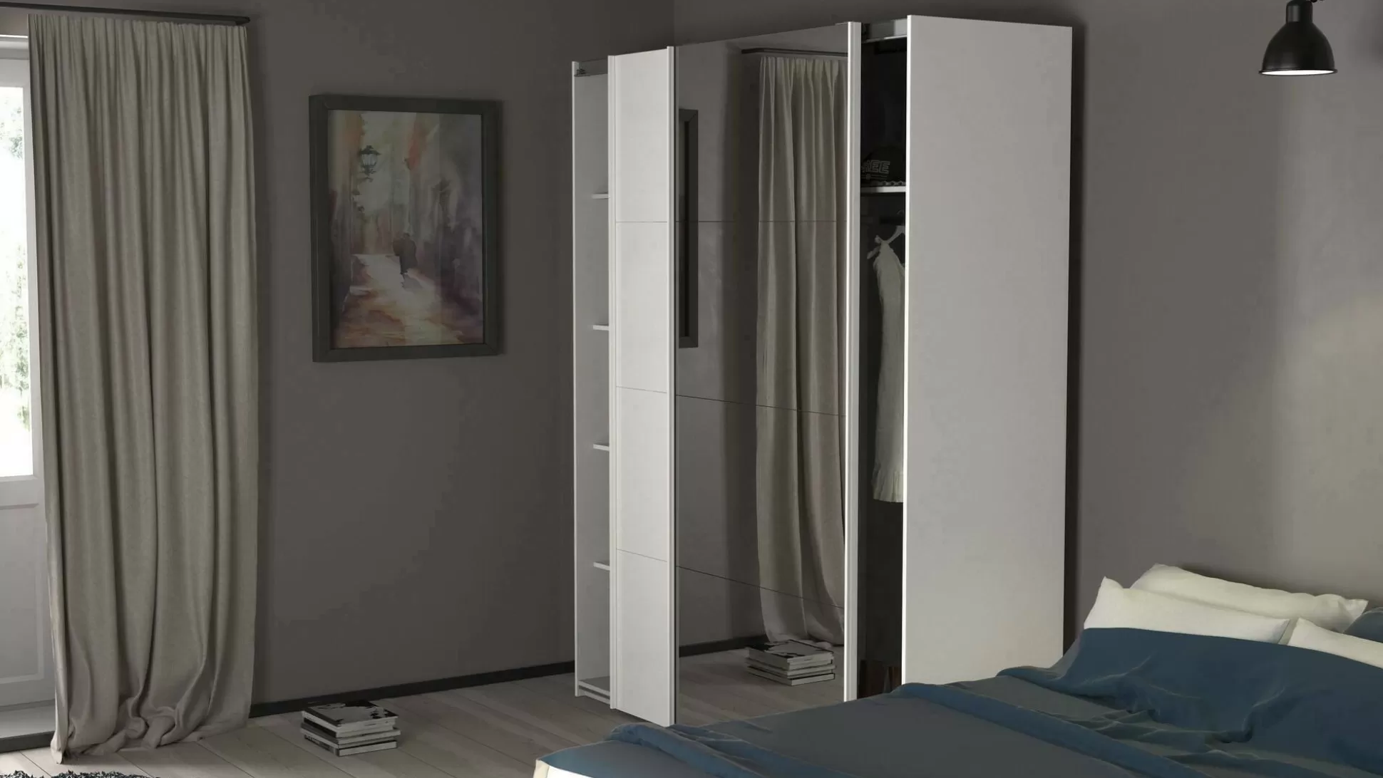 Dmora Guardaroba 2 Ante<Guardaroba 2 ante Taxus, 61x182 h220 cm, Bianco