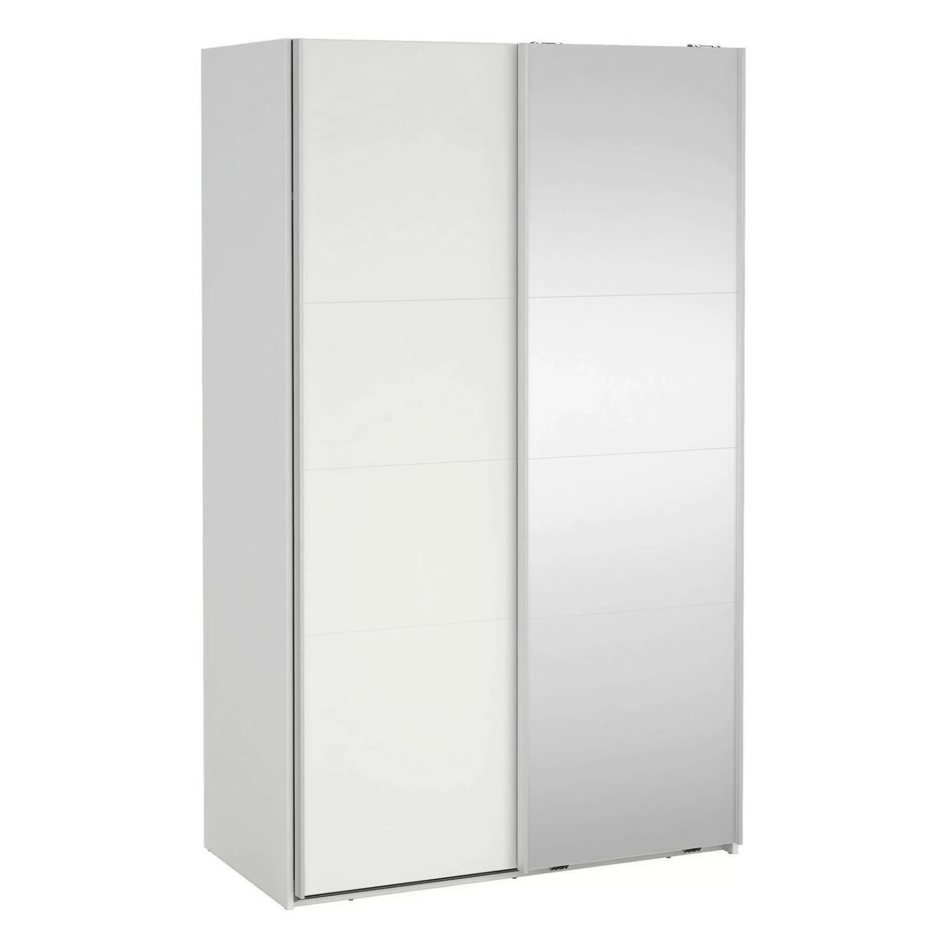 Dmora Guardaroba 2 Ante<Guardaroba 2 ante Teheran, 65x119 h200 cm, Bianco e Trasparente