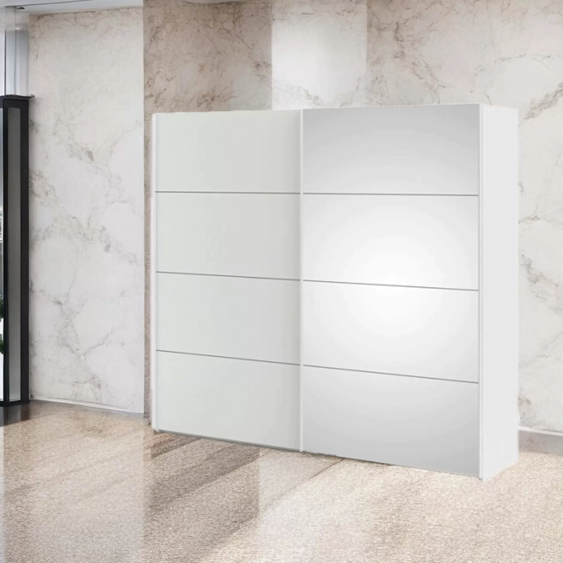 Dmora Guardaroba 2 Ante<Guardaroba 2 ante Tobie, 61x243 h220 cm, Bianco