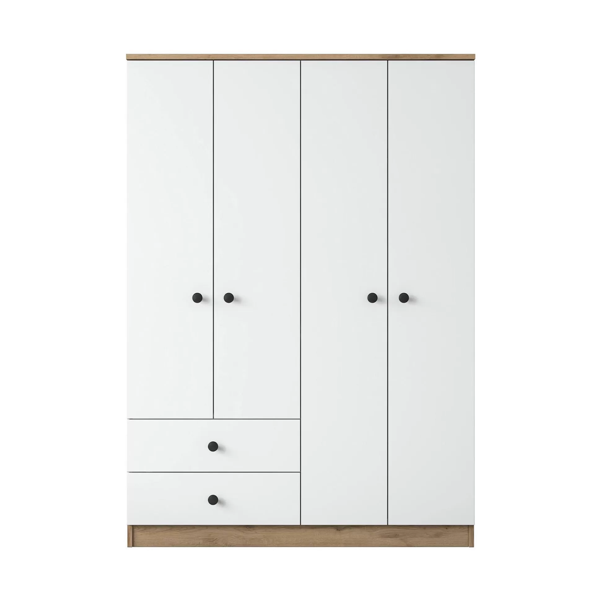 Dmora Altri Guardaroba<Guardaroba grande Acanto, 120x43 h170 cm, Noce e Bianco