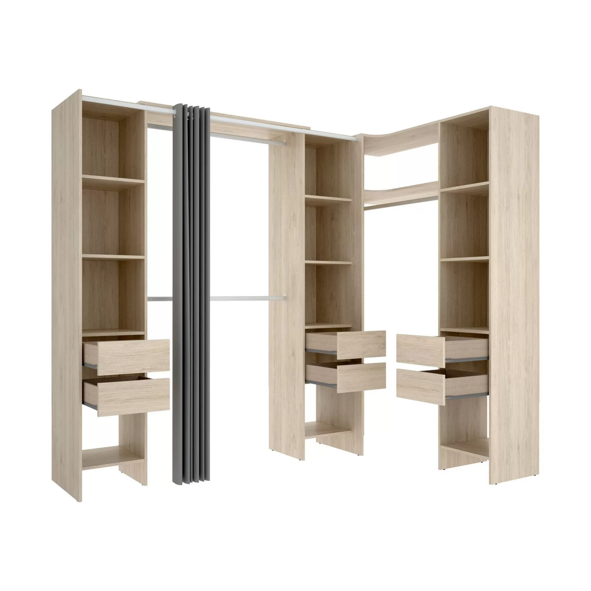 Dmora Altri Guardaroba<Guardaroba grande Alanno, 234x141 h205 cm,