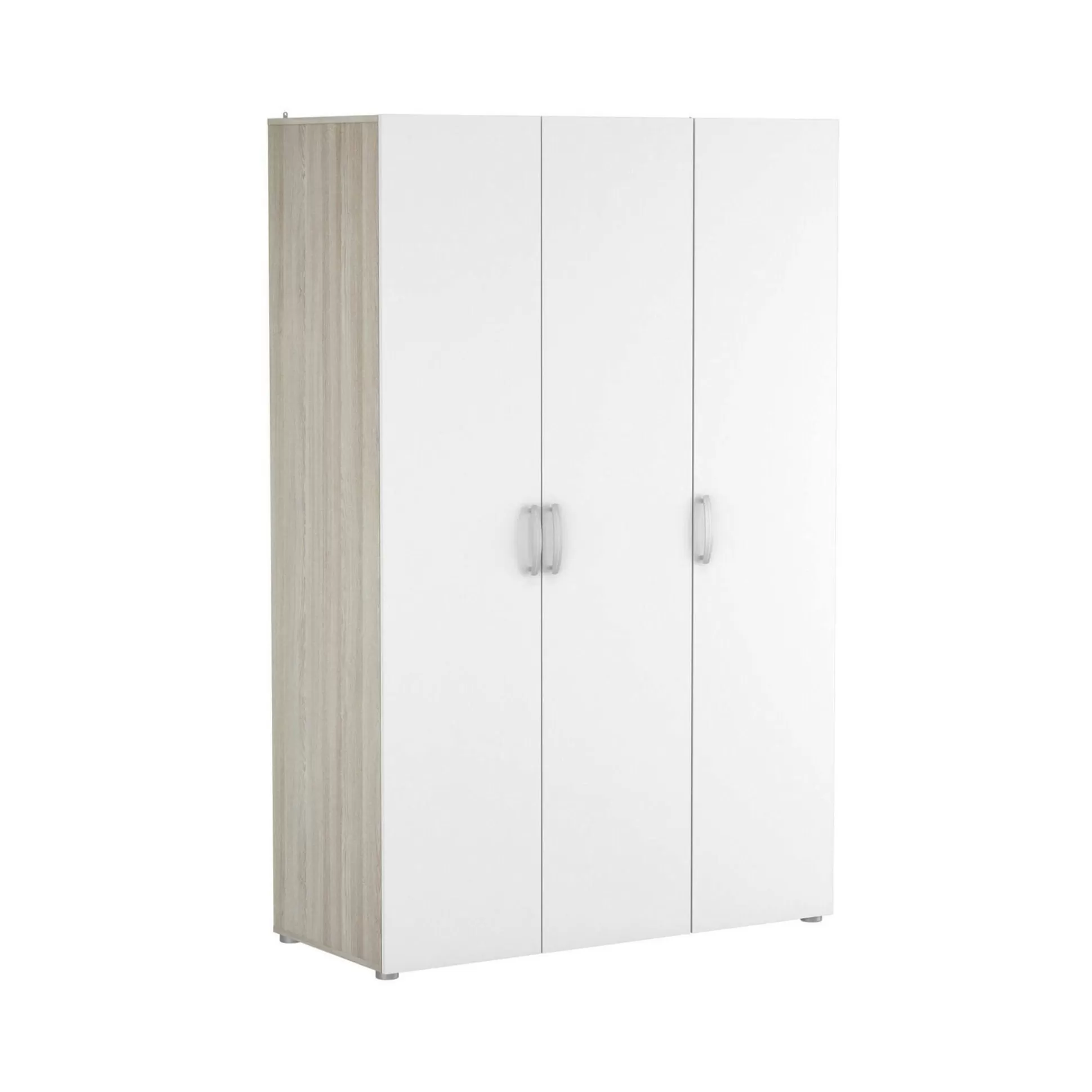 Dmora Altri Armadi Multiuso<Guardaroba grande Dania, 119x51 h185 cm, Rovere e Bianco opaco