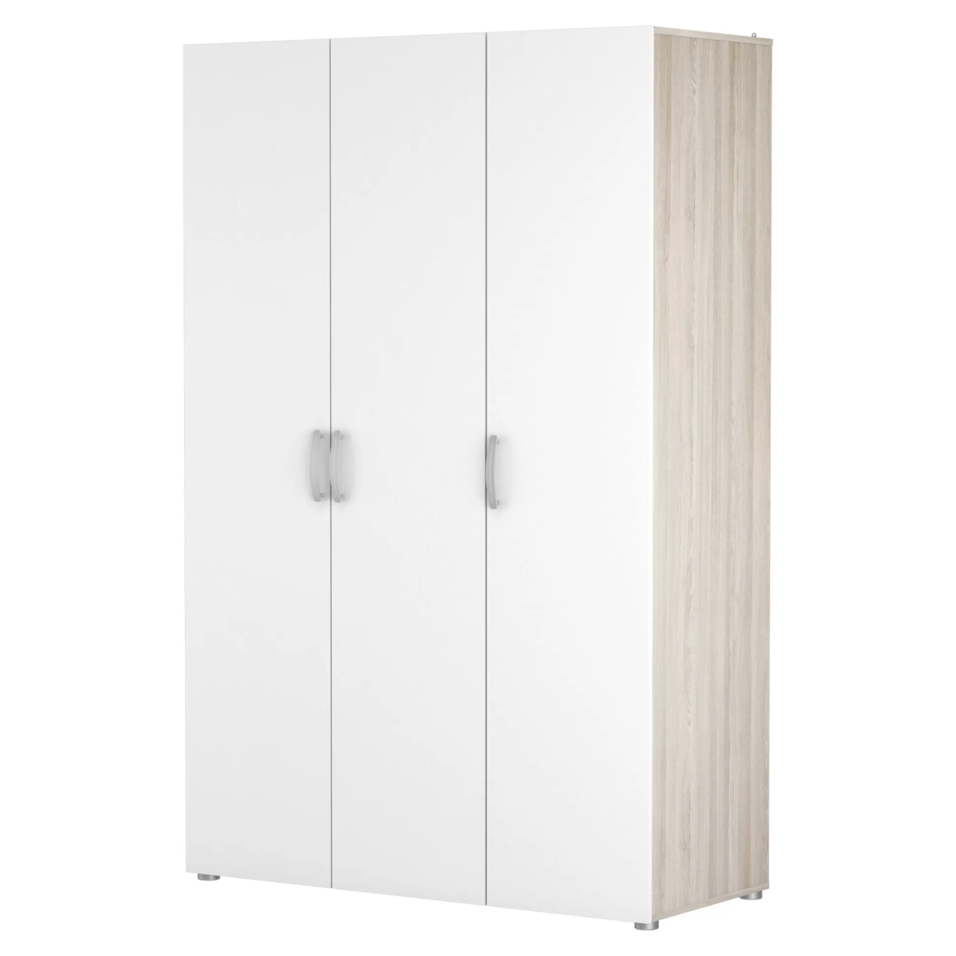 Dmora Altri Armadi Multiuso<Guardaroba grande Dania, 119x51 h185 cm, Rovere e Bianco opaco