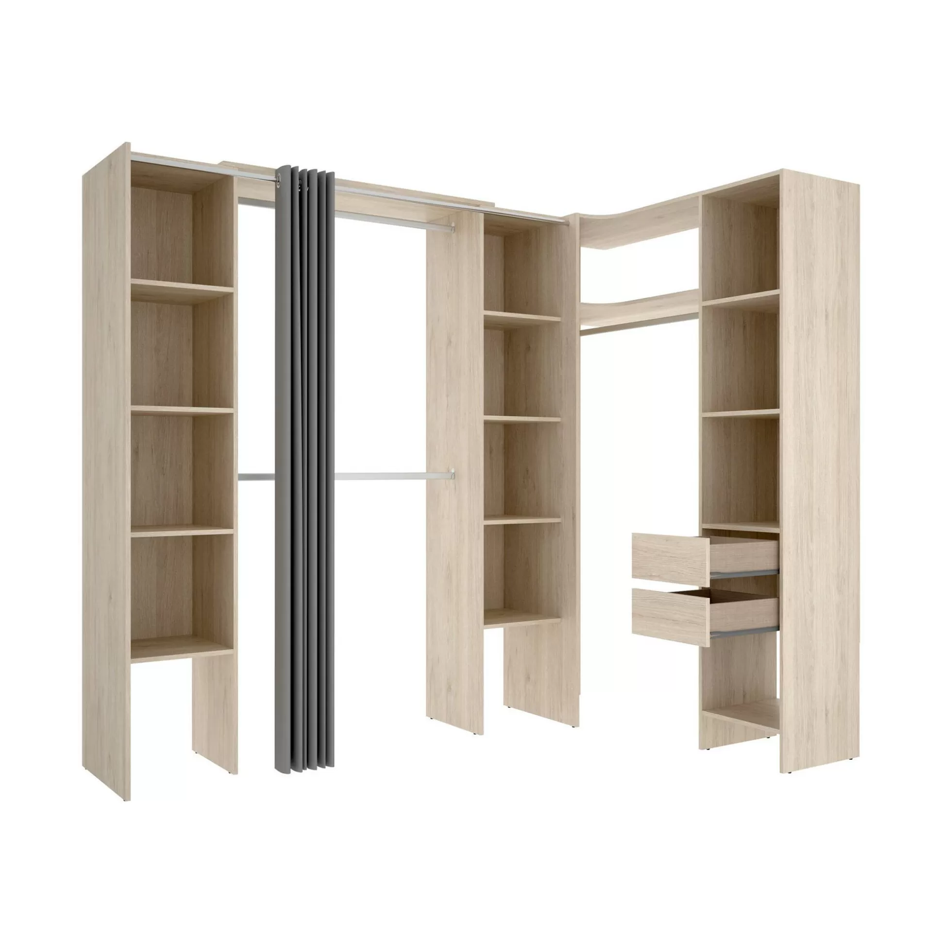 Dmora Altri Guardaroba<Guardaroba grande Dindo, 234x141 h205 cm,