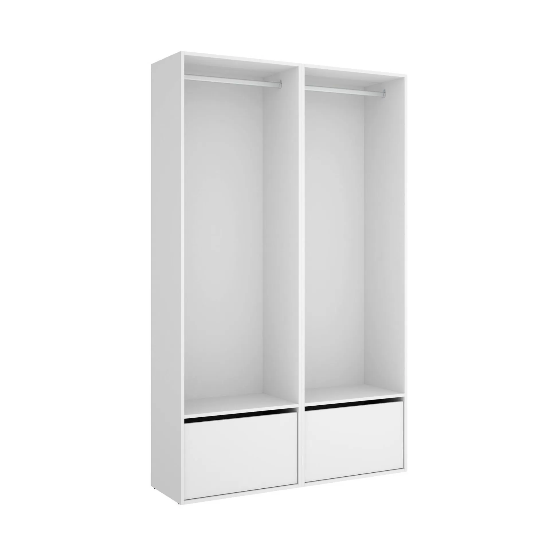 Dmora Altri Guardaroba<Guardaroba grande Pewa, 120x45 h205 cm, Bianco e Rovere