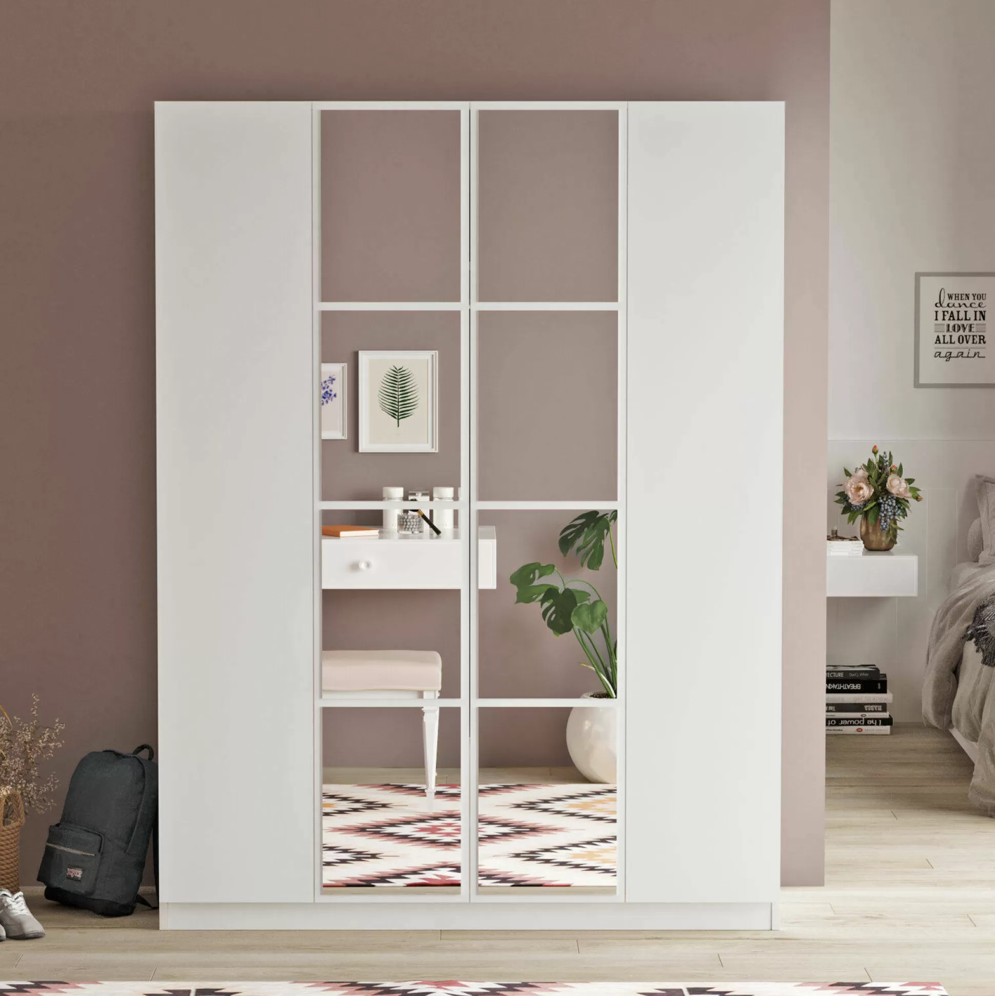 Dmora Altri Guardaroba<Guardaroba grande Phet, 138x50 h184 cm,