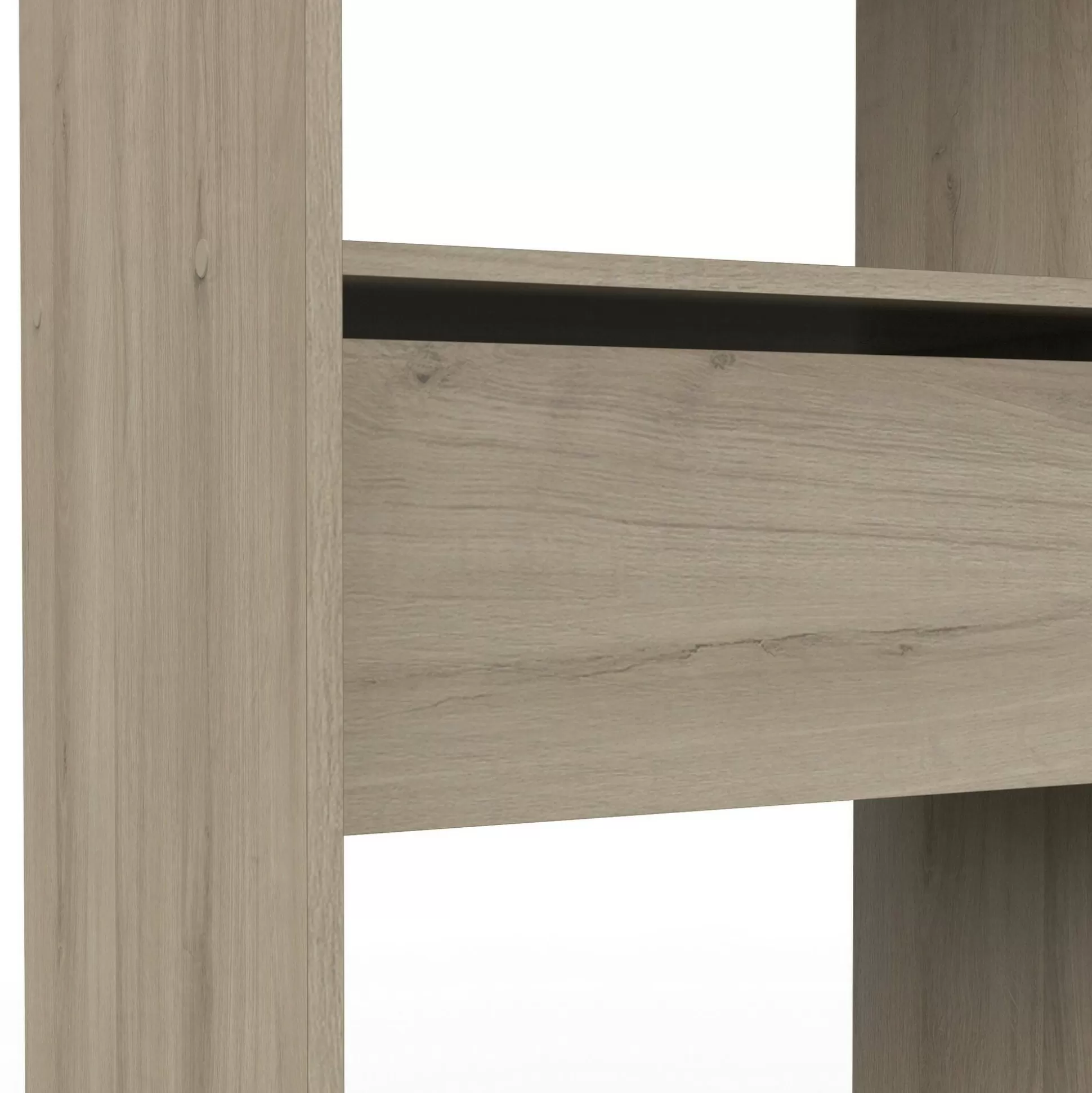 Dmora Altri Guardaroba<Guardaroba grande Serpentina, 167x50 h192 cm, Rovere e Bianco opaco