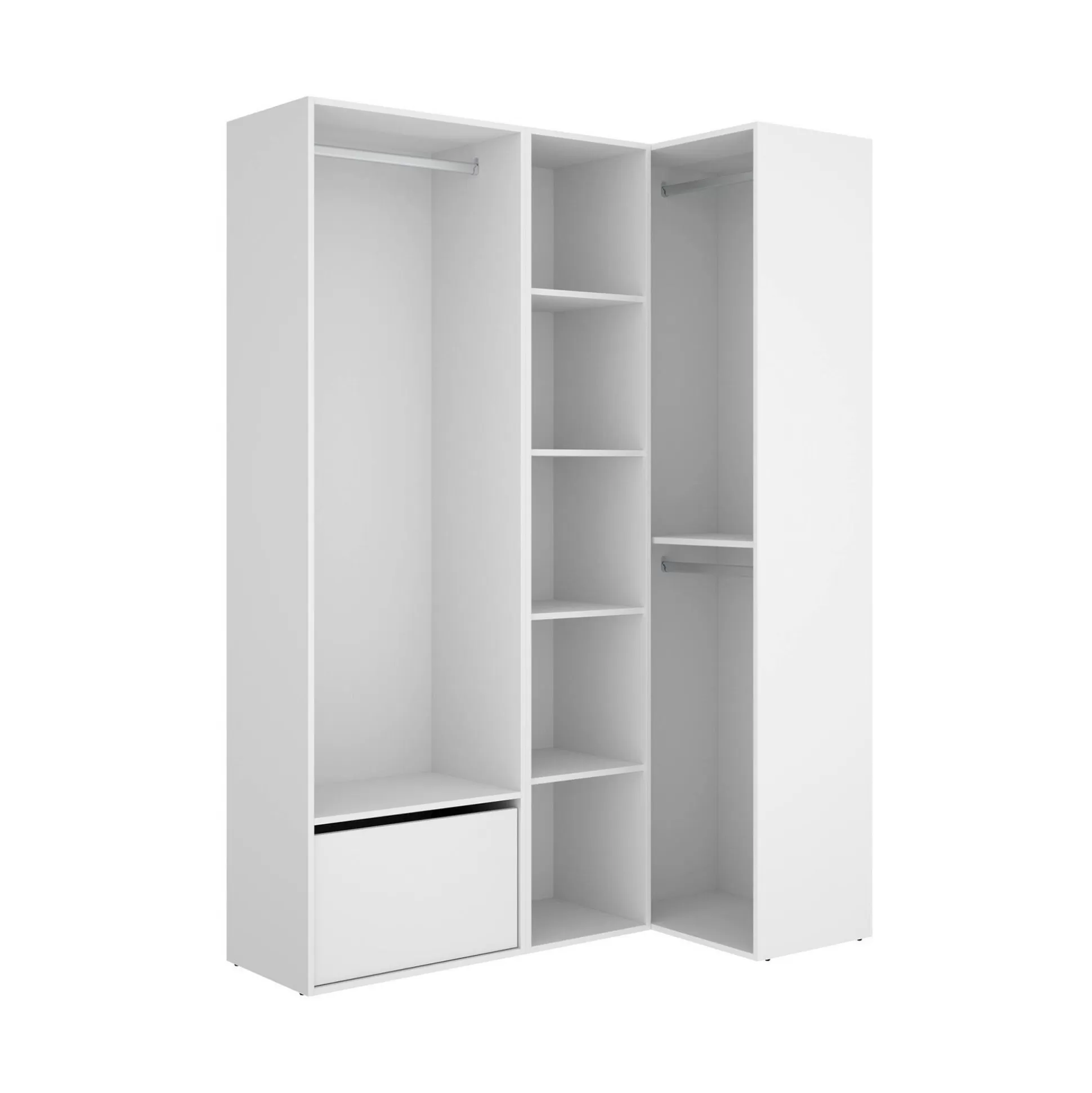Dmora Altri Guardaroba<Guardaroba grande Tobias, 145x85 h205 cm, Bianco e Rovere