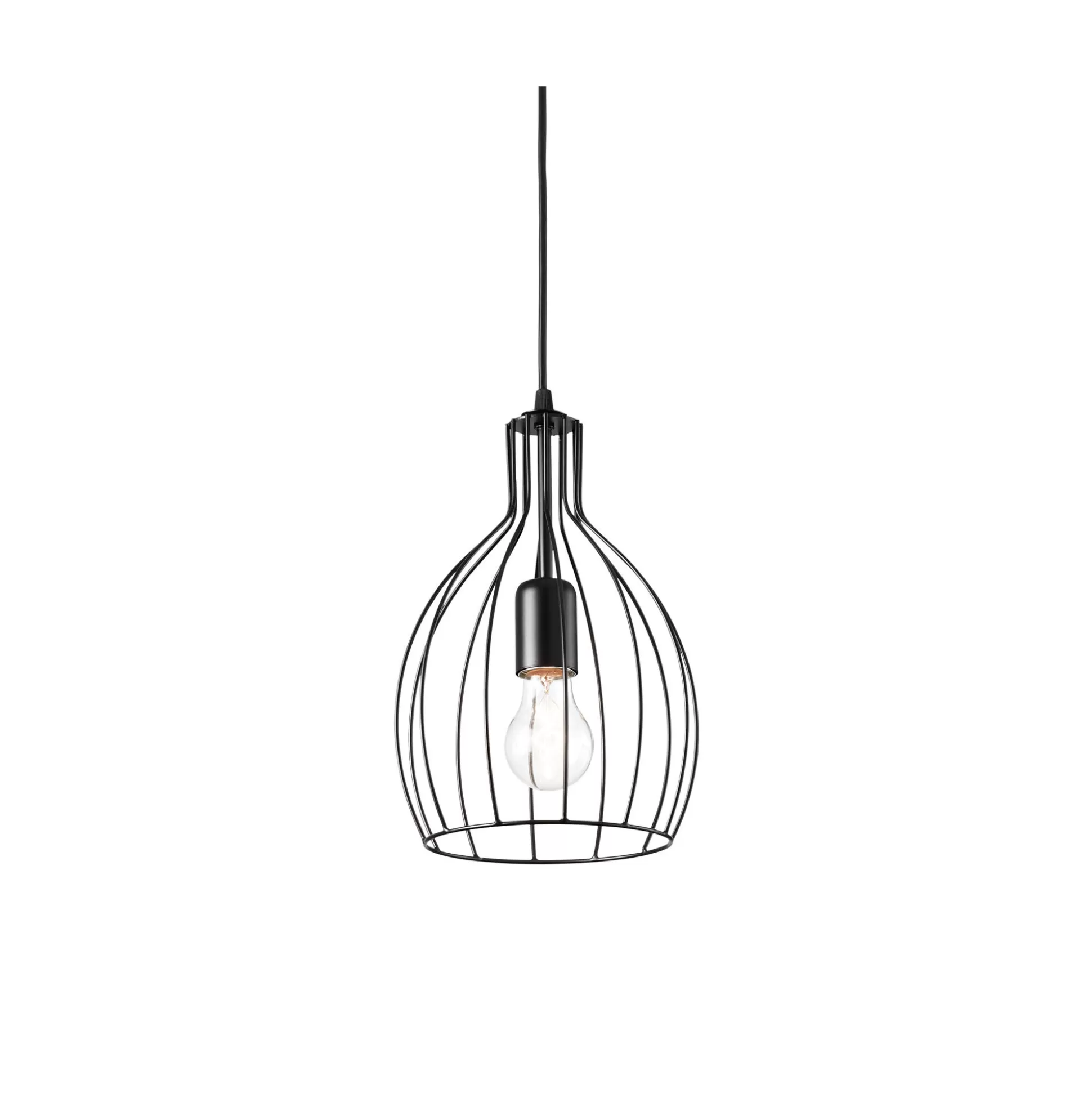 Dmora Lampade A Sospensione<Ideal-Lux - Lampada a sospensione AMPOLLA-2 SP1 , Made in Italy, 21 x 21 x h57 cm,
