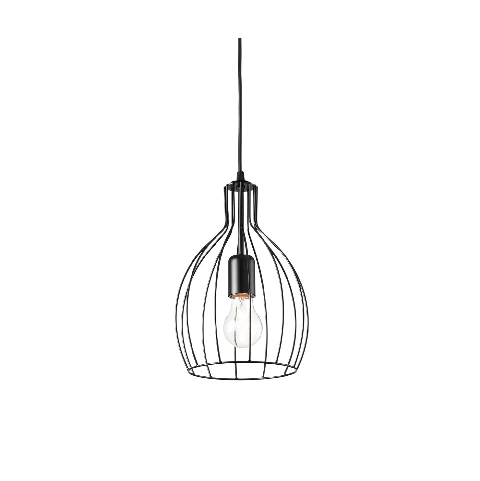 Dmora Lampade A Sospensione<Ideal-Lux - Lampada a sospensione AMPOLLA-2 SP1 , Made in Italy, 21 x 21 x h57 cm,