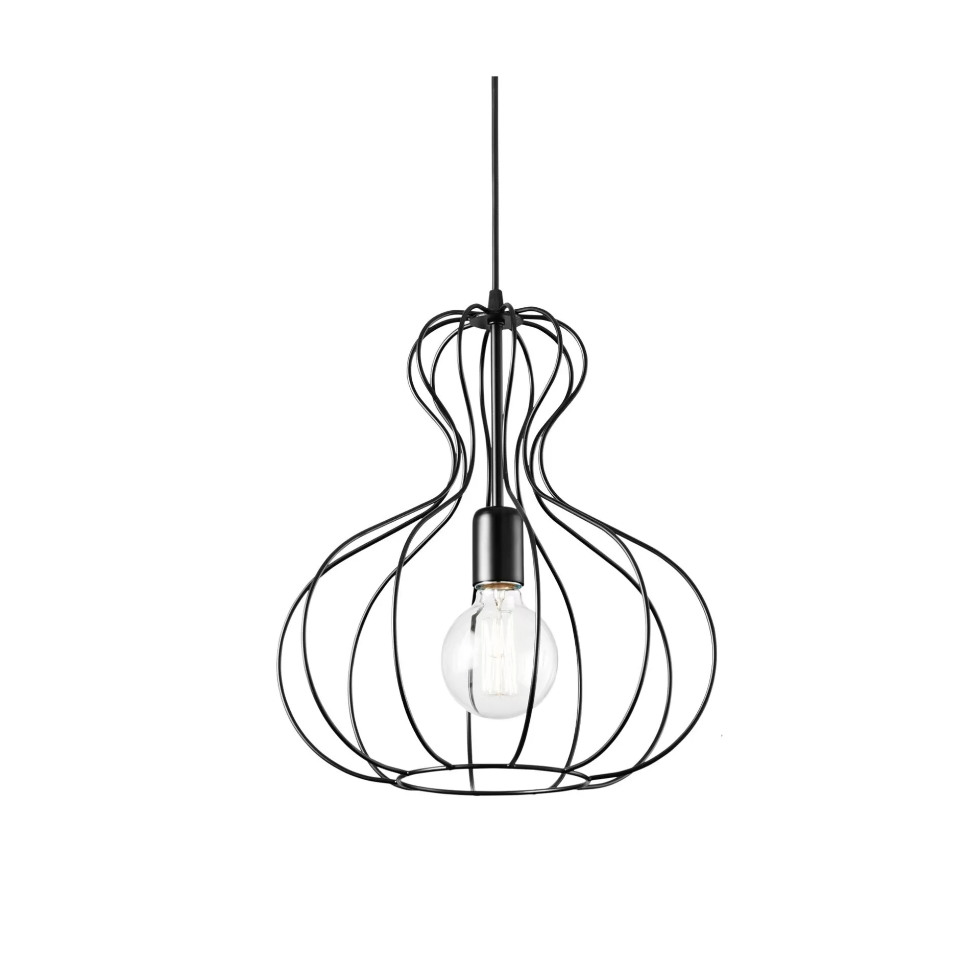 Dmora Lampade A Sospensione<Ideal-Lux - Lampada a sospensione AMPOLLA-1 SP1 , Made in Italy, 35 x 35 x h63 cm,