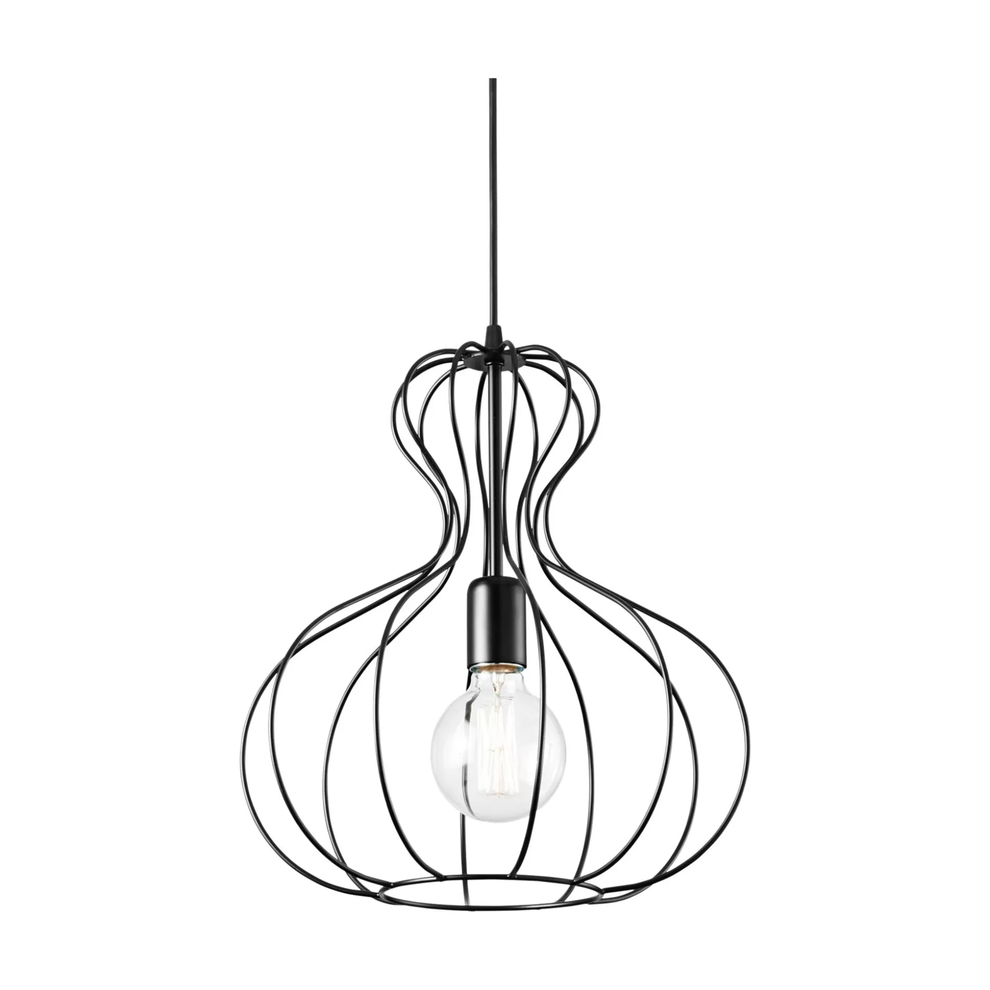 Dmora Lampade A Sospensione<Ideal-Lux - Lampada a sospensione AMPOLLA-1 SP1 , Made in Italy, 35 x 35 x h63 cm,