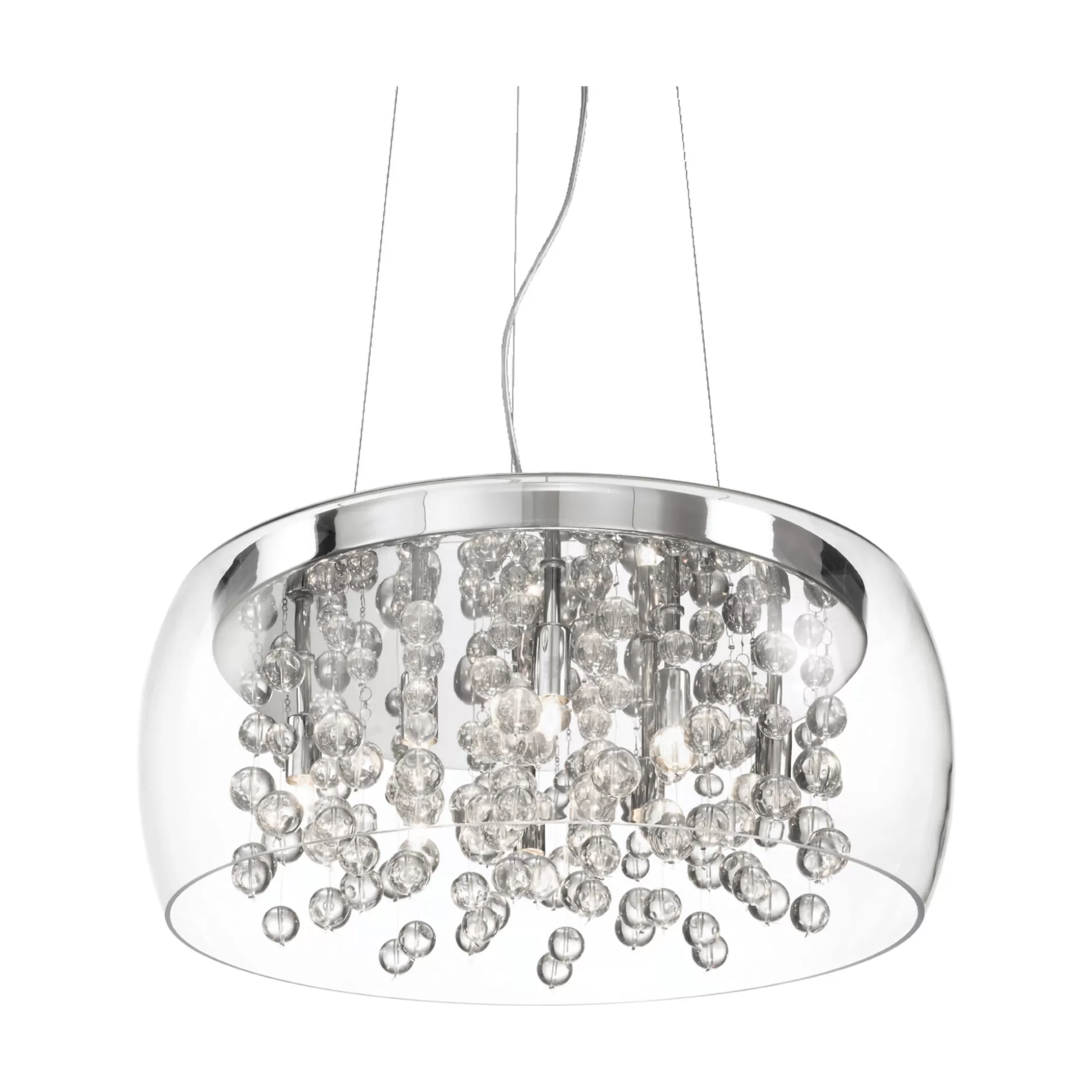 Dmora Lampade A Sospensione<Ideal-Lux - Lampada a sospensione AUDI-80 SP8 , 50 x 50 x h45 cm,