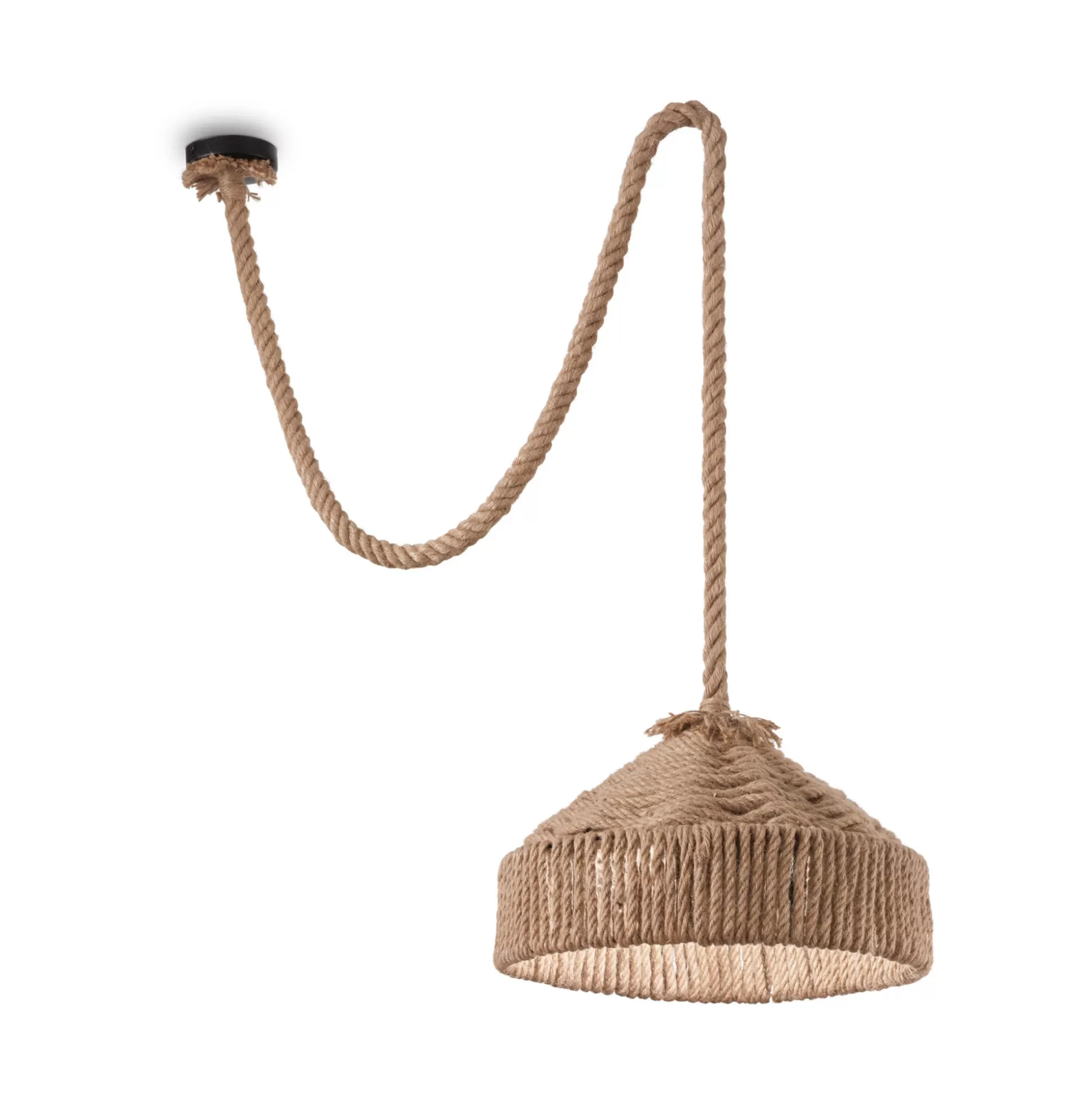 Dmora Lampade A Sospensione<Ideal-Lux - Lampada a sospensione CANAPA SP1, 41 x 41 x h50 cm,