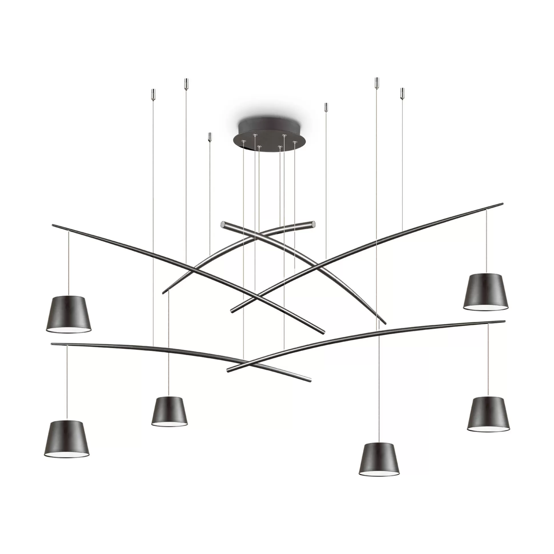 Dmora Lampade A Sospensione<Ideal-Lux - Lampada a sospensione FISH SP6, 160 x 160 x h253 cm,