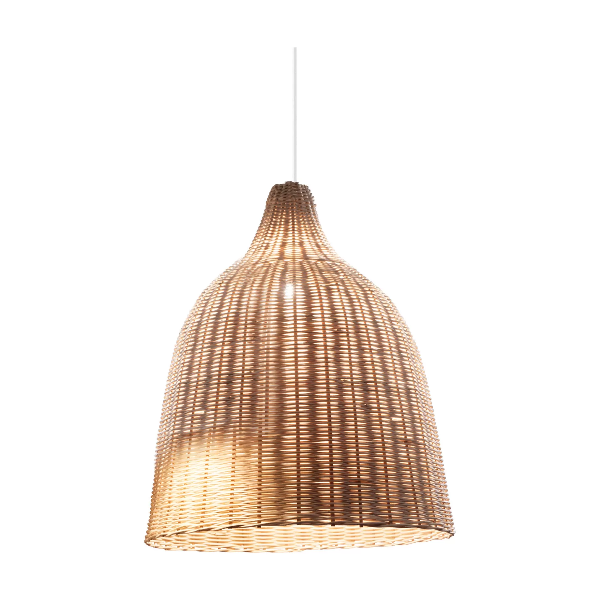 Dmora Lampade A Sospensione<Ideal-Lux - Lampada a sospensione HAUNT SP1 LEGNO, 35 x 35 x h70 cm,