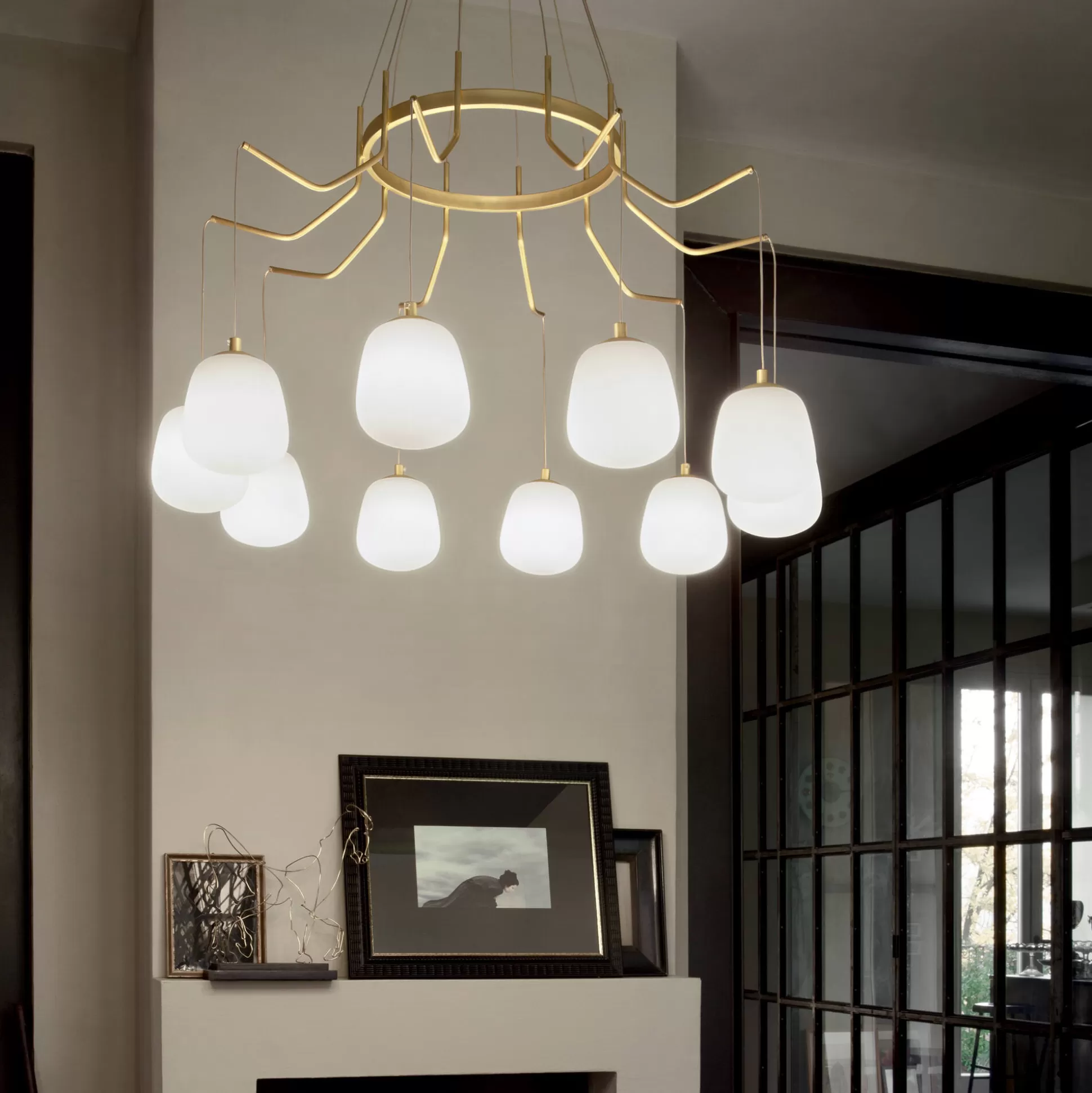Dmora Lampade A Sospensione<Ideal-Lux - Lampada a sospensione KAROUSEL SP10, 83 x 83 x h122 cm,