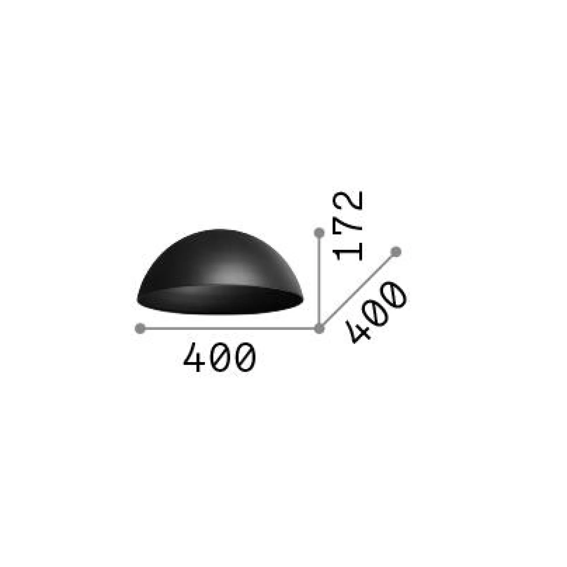Dmora Lampade A Sospensione<Ideal-Lux - Lampada a sospensione MIX UP SHADE CALOTTA BIG , 40 x 40 x h17 cm,