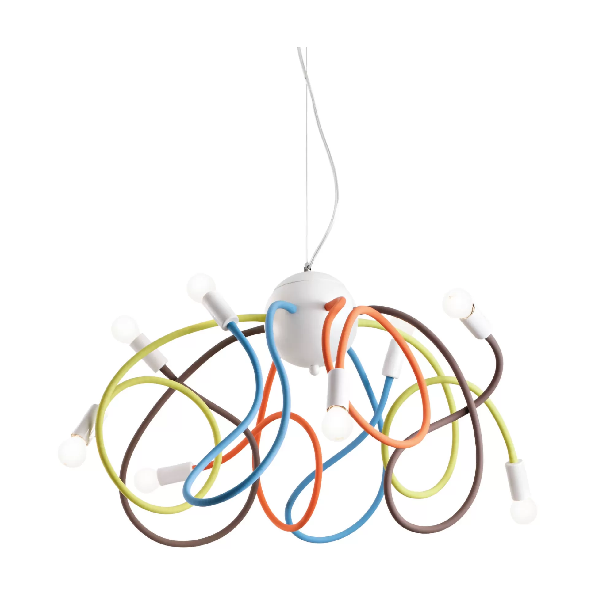 Dmora Lampade A Sospensione<Ideal-Lux - Lampada a sospensione MULTIFLEX SP8 COLOR, 60 x 60 x h80 cm,
