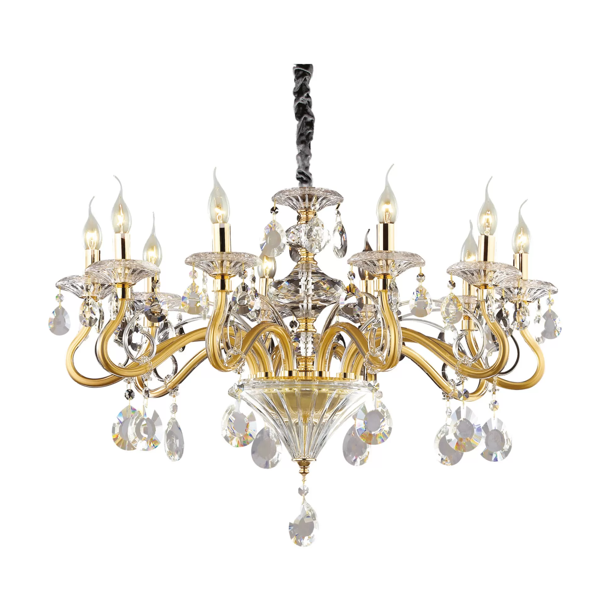 Dmora Lampade A Sospensione<Ideal-Lux - Lampada a sospensione NEGRESCO SP10 , 85 x 85 x h85 cm,