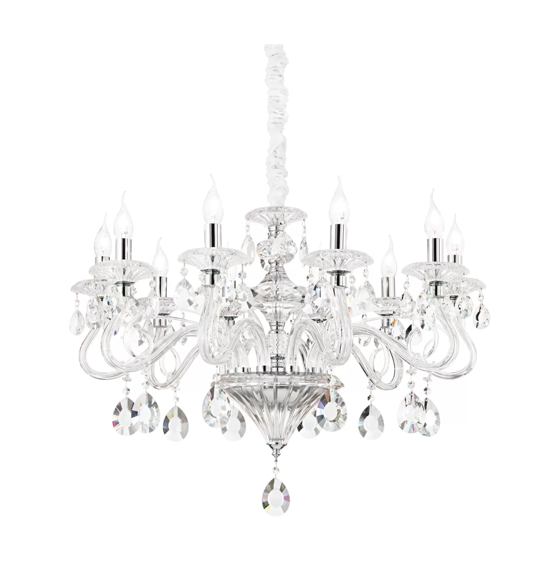 Dmora Lampade A Sospensione<Ideal-Lux - Lampada a sospensione NEGRESCO SP10 , 85 x 85 x h85 cm,