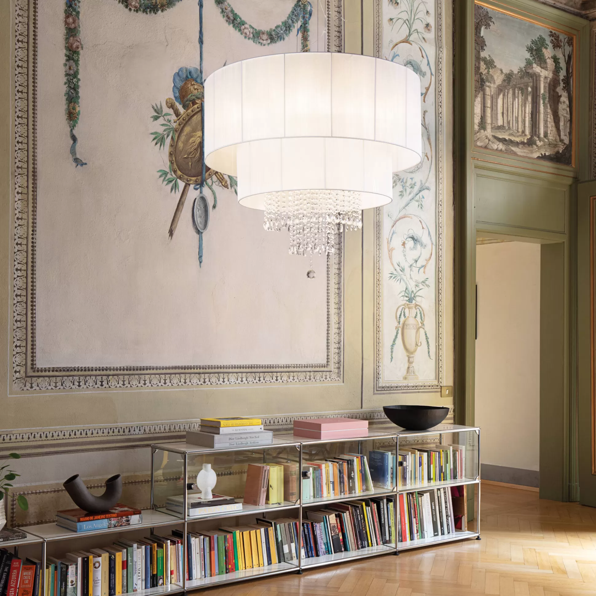 Dmora Lampade A Sospensione<Ideal-Lux - Lampada a sospensione OPERA SP10, 90 x 90 x h105 cm,