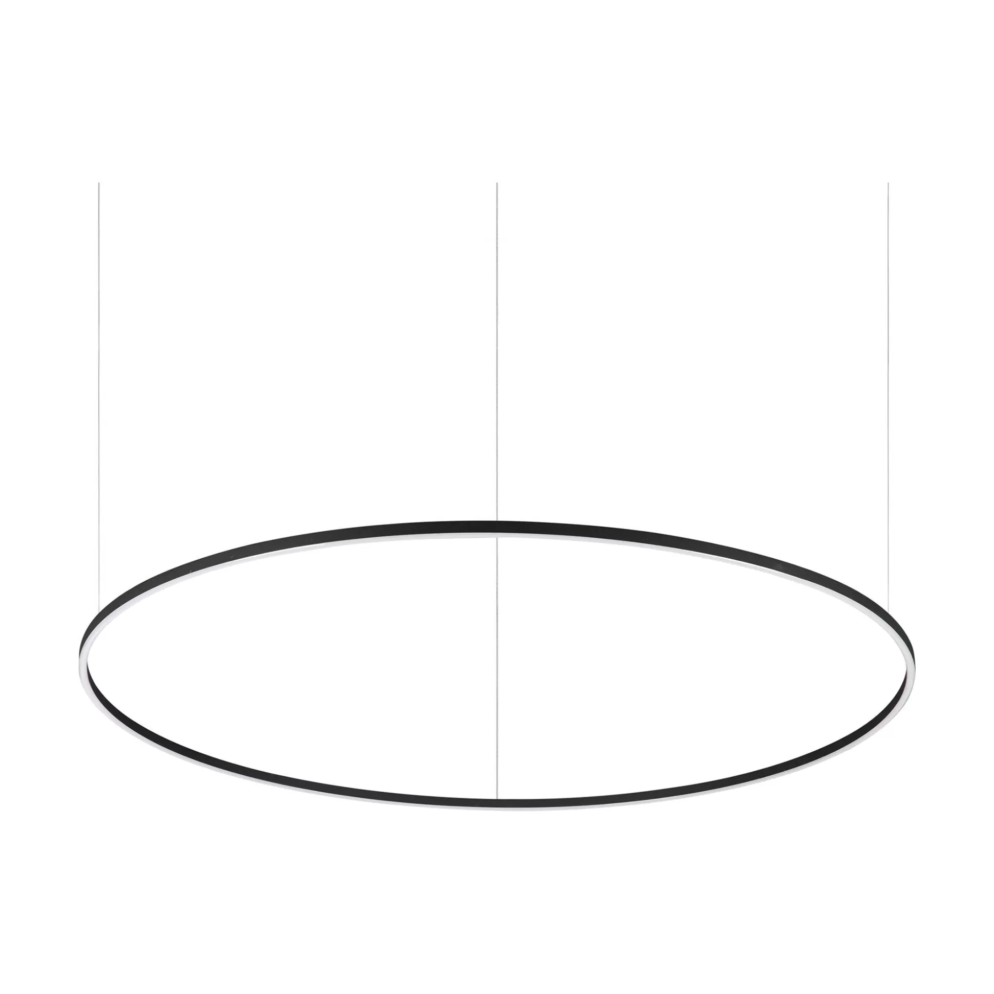 Dmora Lampade A Sospensione<Ideal-Lux - Lampada a sospensione ORACLE SLIM SP D150 ROUND 3000K DALI BK, 150 x 150 x h28 cm,