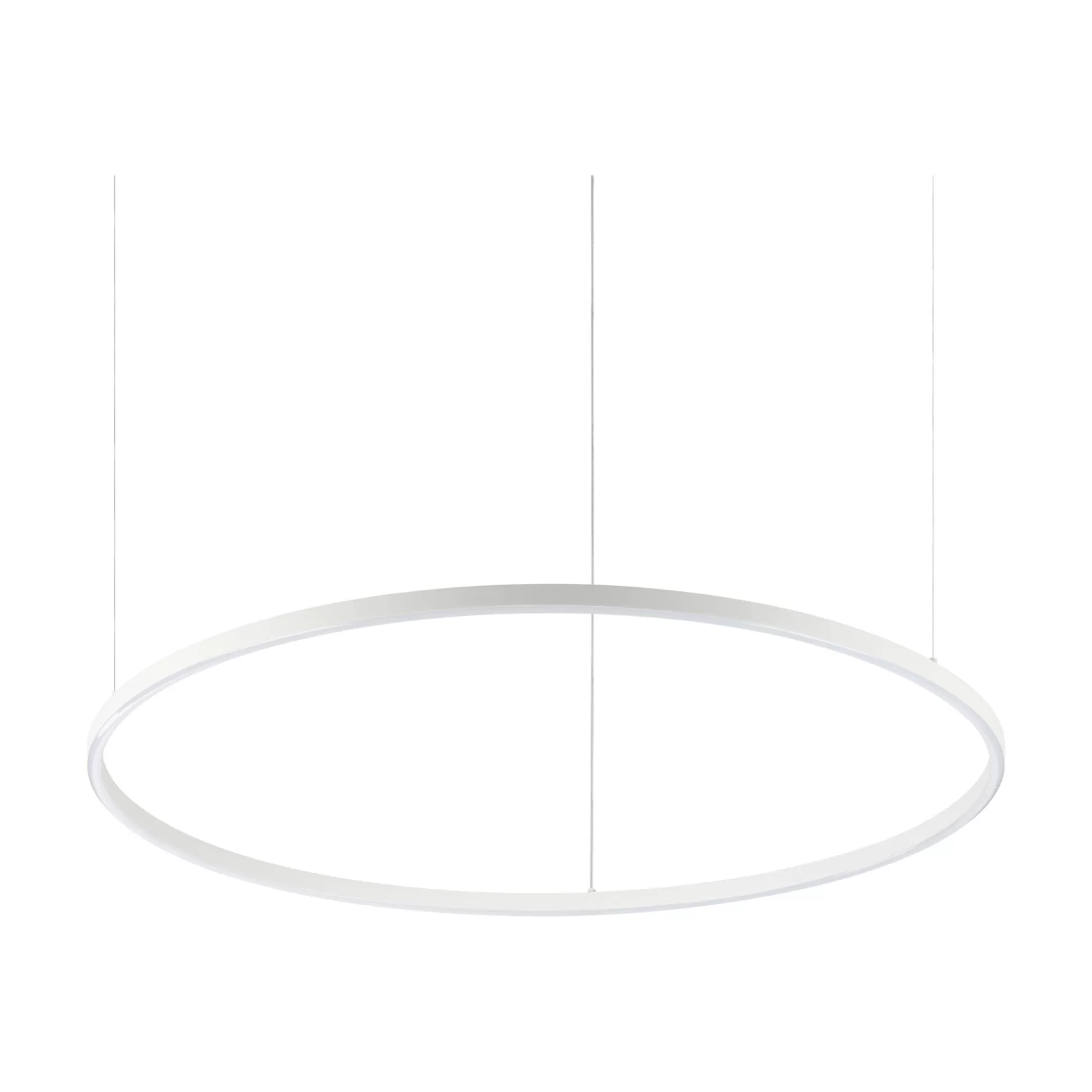 Dmora Lampade A Sospensione<Ideal-Lux - Lampada a sospensione ORACLE SLIM SP D090 ROUND 4000K ON-OFF WH, 90 x 90 x h28 cm,