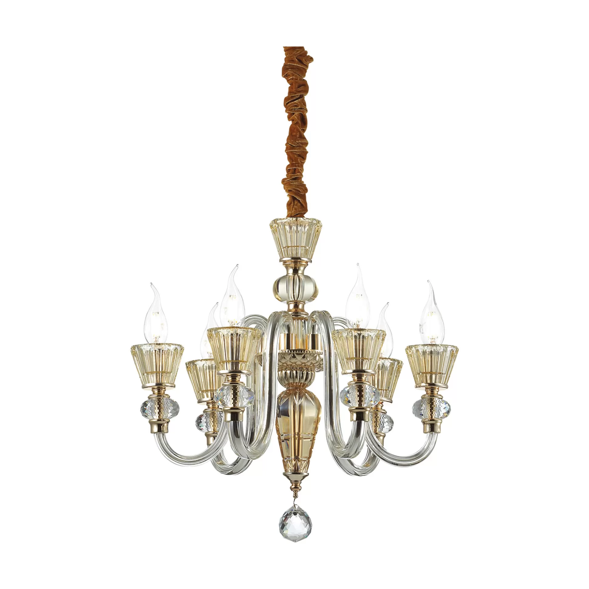 Dmora Lampade A Sospensione<Ideal-Lux - Lampada a sospensione STRAUSS SP6, 51 x 51 x h79 cm,