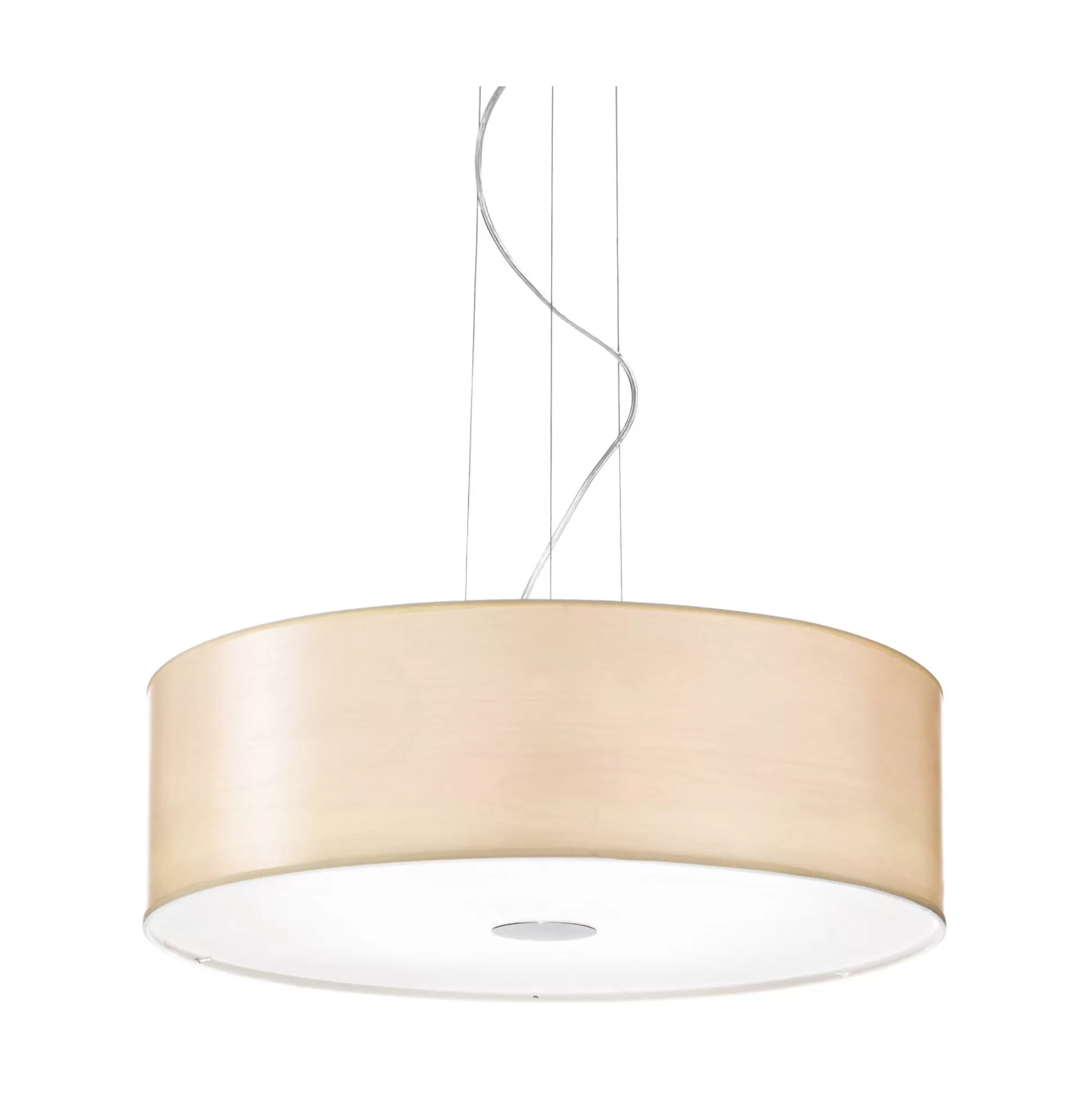 Dmora Lampade A Sospensione<Ideal-Lux - Lampada a sospensione WOODY SP5 WOOD, 60 x 60 x h43 cm,