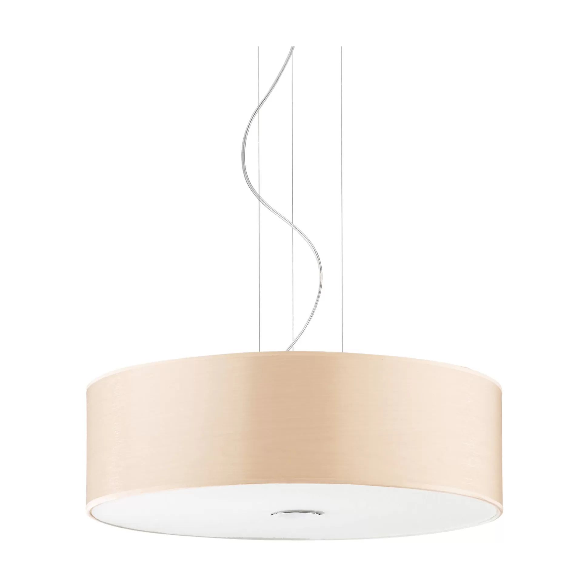 Dmora Lampade A Sospensione<Ideal-Lux - Lampada a sospensione WOODY SP4 WOOD, 50 x 50 x h40 cm,