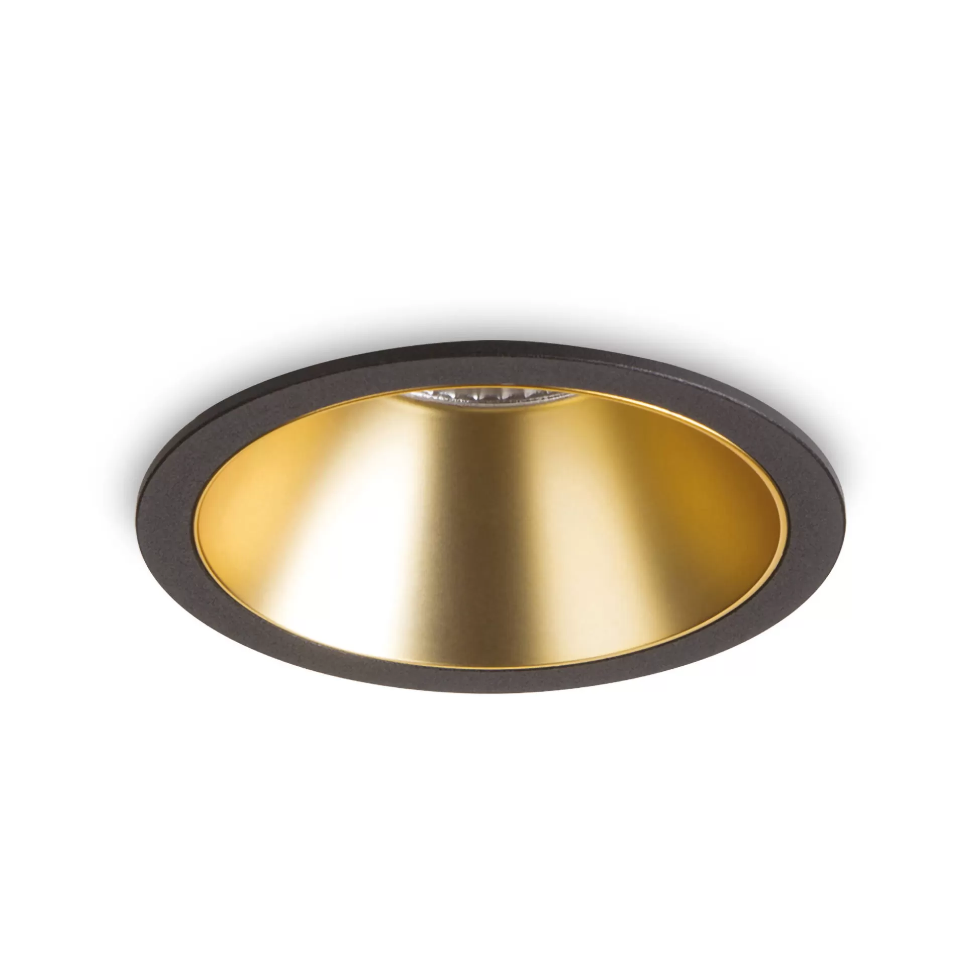 Dmora Lampade Da Incasso<Ideal-Lux - Lampada da incasso GAME TRIM ROUND 11W 3000K BK GD, 9 x 9 x h8 cm, Nero e Oro