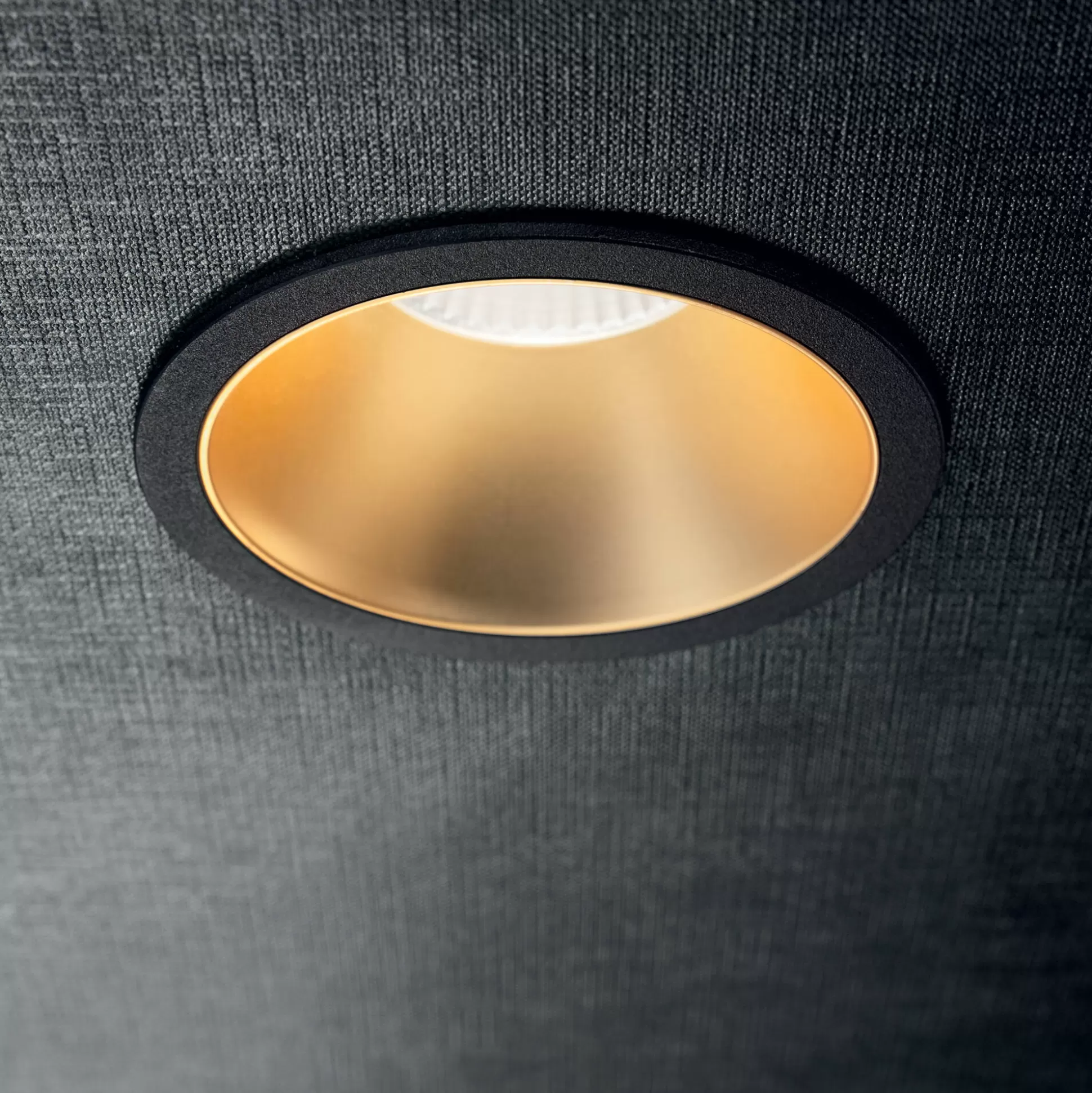 Dmora Lampade Da Incasso<Ideal-Lux - Lampada da incasso GAME TRIM ROUND 11W 3000K BK GD, 9 x 9 x h8 cm, Nero e Oro
